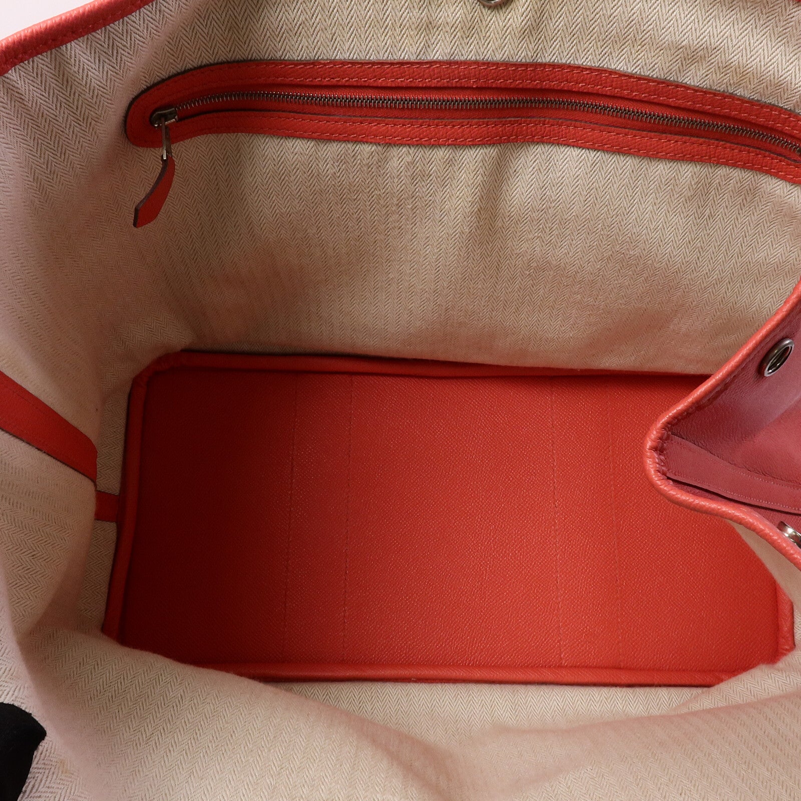 HERMES Epsom皮革Garden Party PM手挽袋Rose Jaipur
