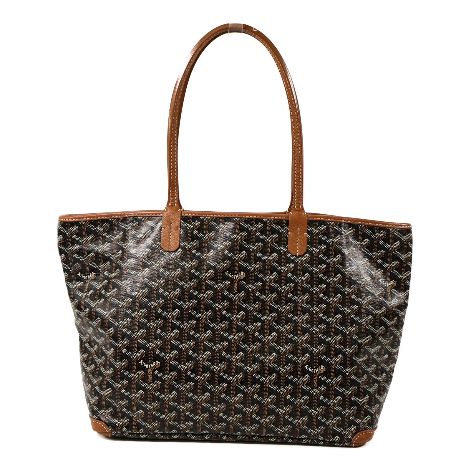 GOYARD 牛皮皮革/塗層帆布Artois PM手挽袋