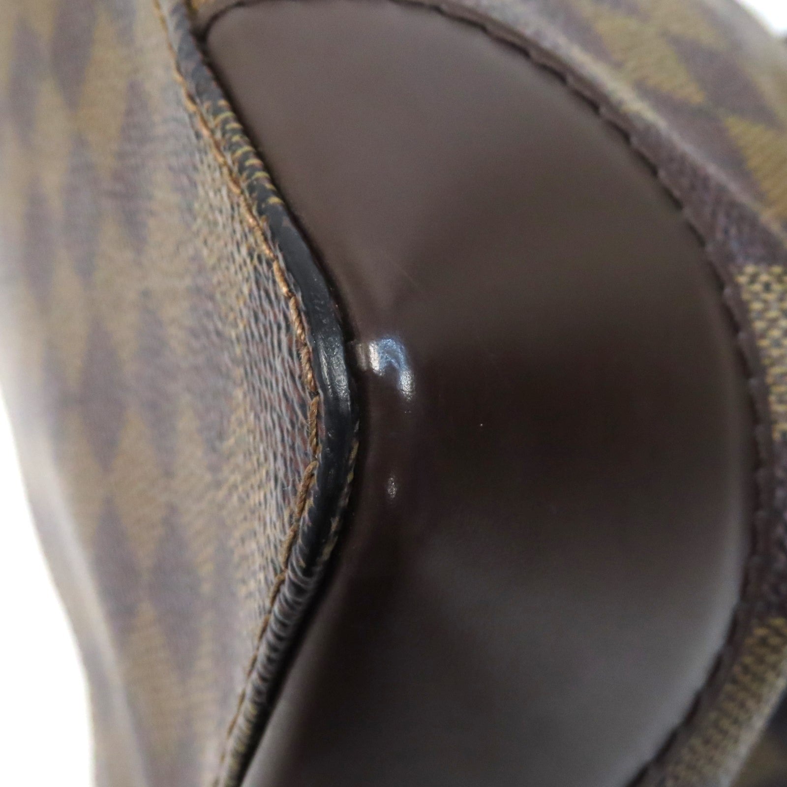 LOUIS VUITTON 【激減優惠】Damier Hampstead PM金扣手挽袋啡色