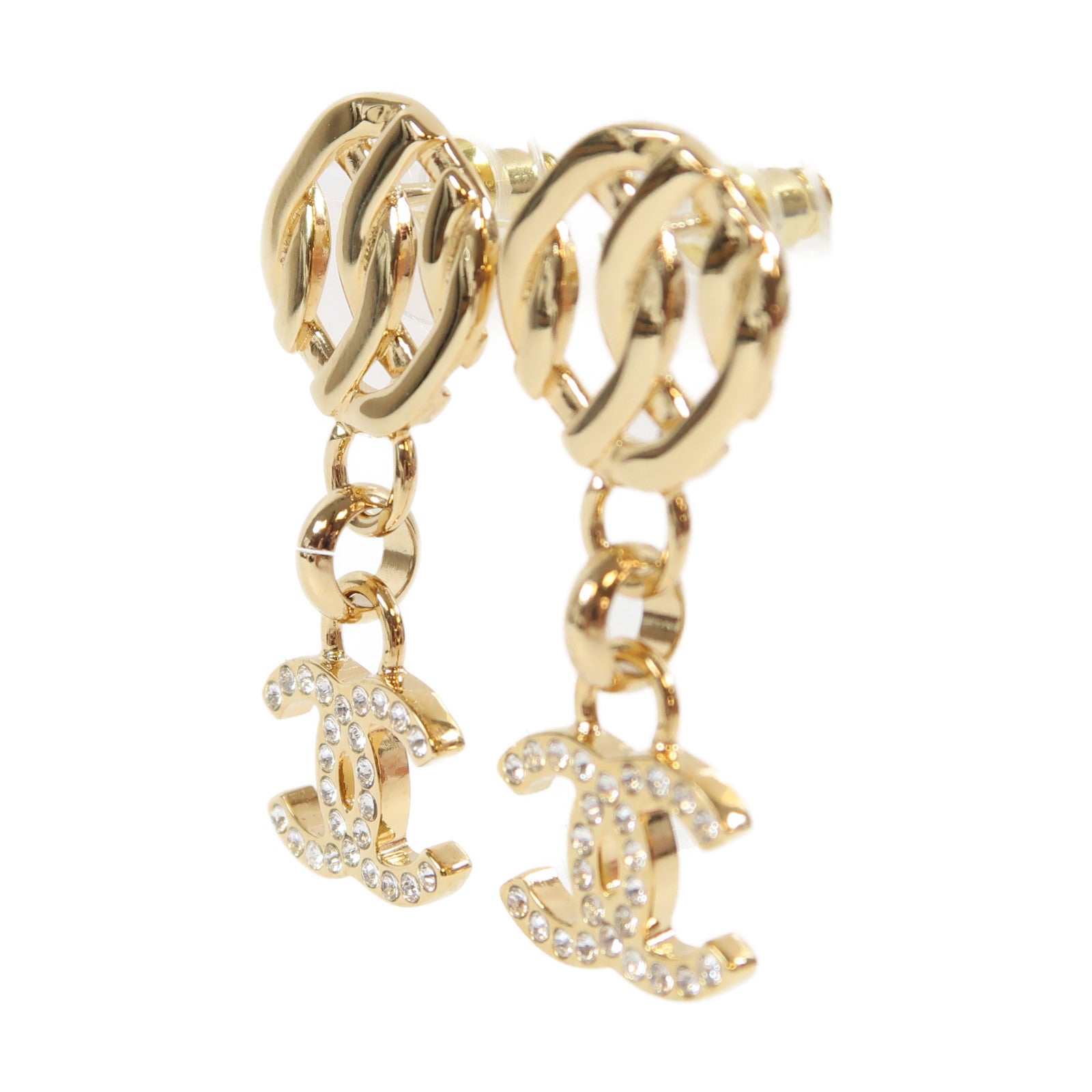 CHANEL 金屬Earrings耳環金色