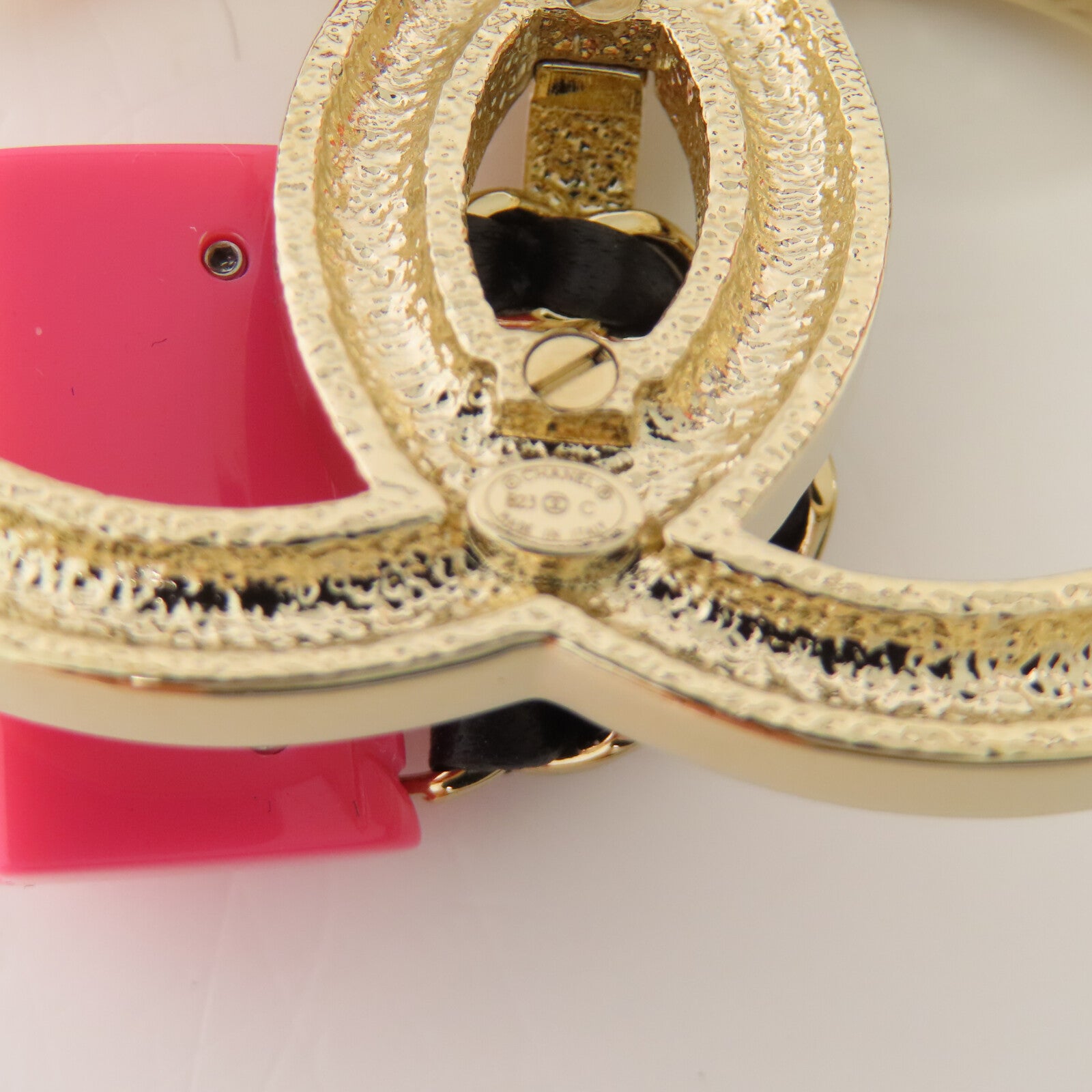 CHANEL 金屬/水鑽Brooch金扣胸針