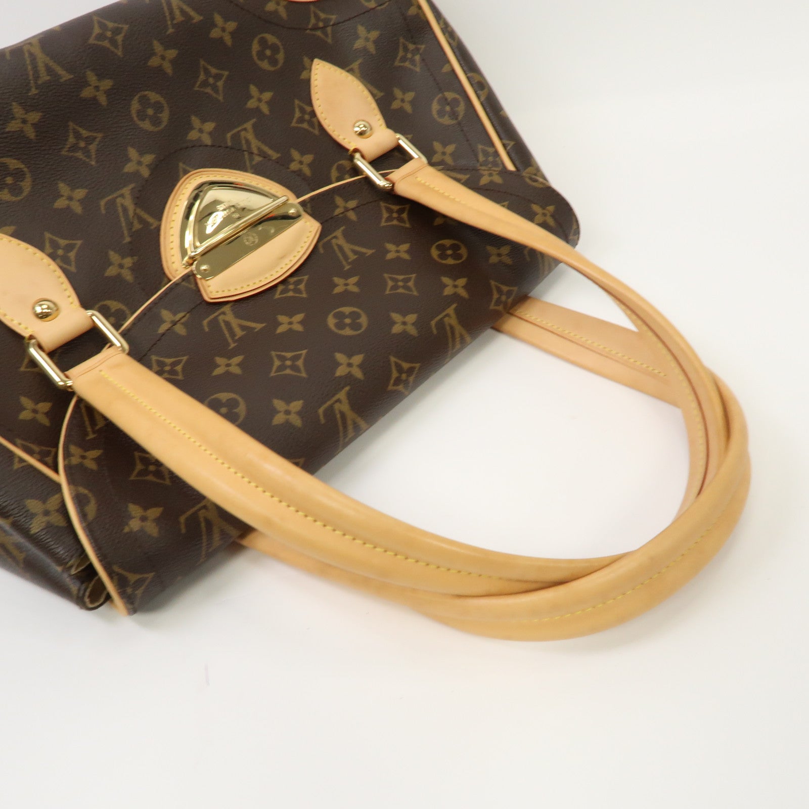 LOUIS VUITTON Monogram Beverly GM金扣肩背袋啡色