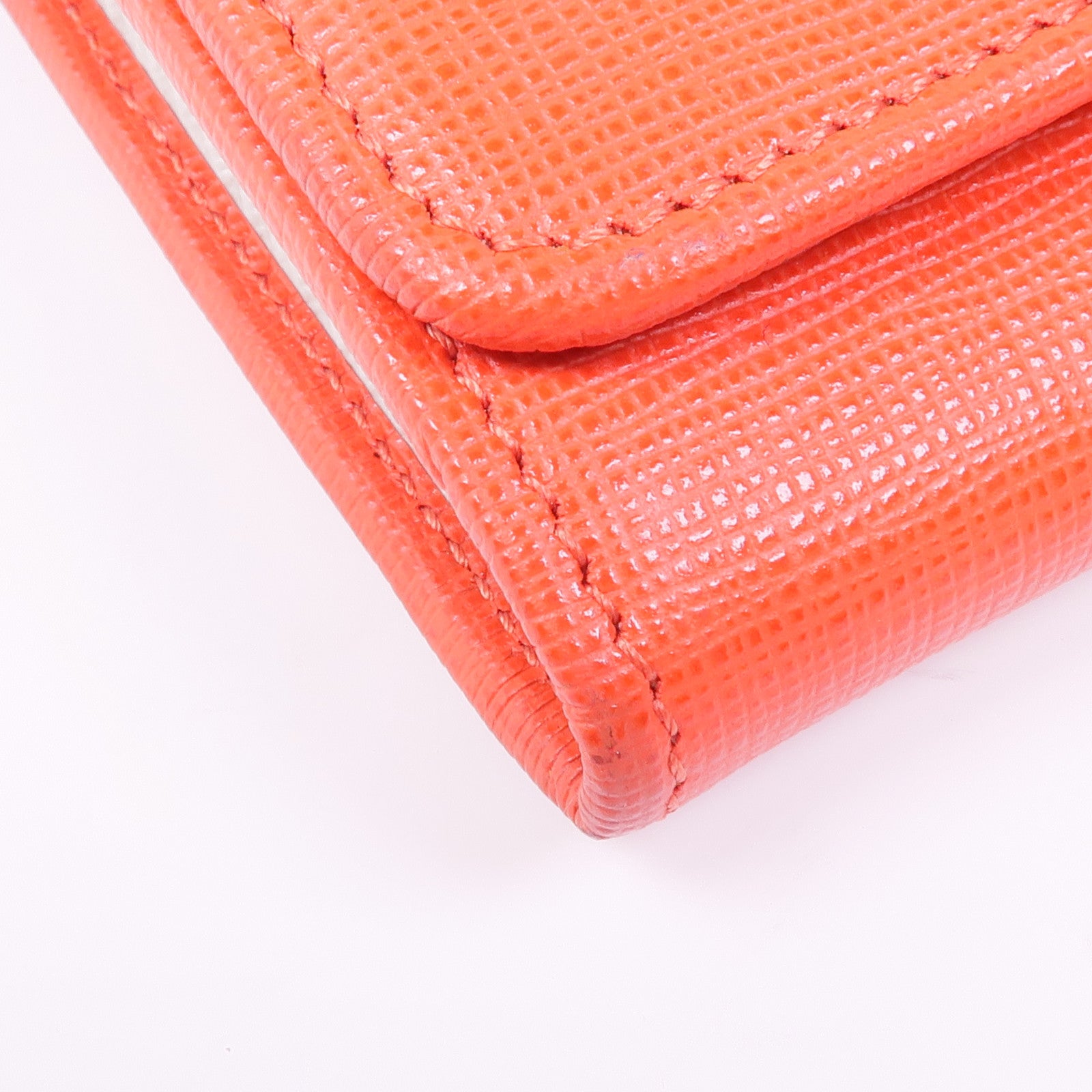 FENDI 皮革Long Wallet銀扣長錢包