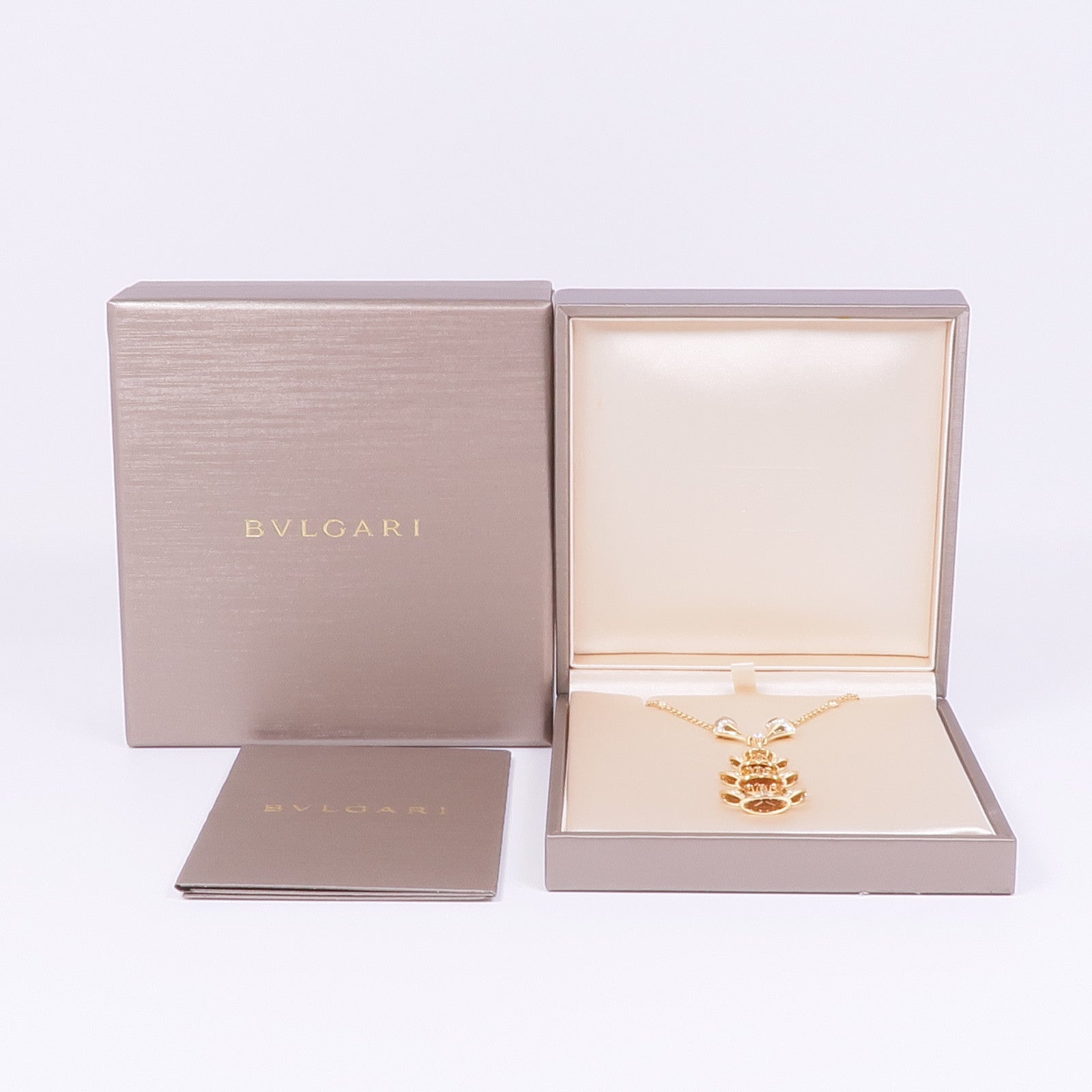 BVLGARI 18K玫瑰金Divas' Dream鑽石項鍊
