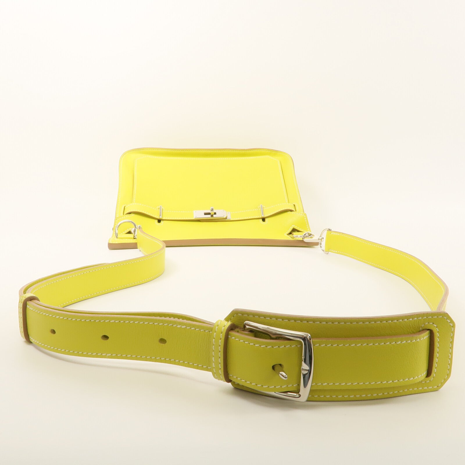 HERMES Swift皮革Jypsiere 28肩背袋Lime