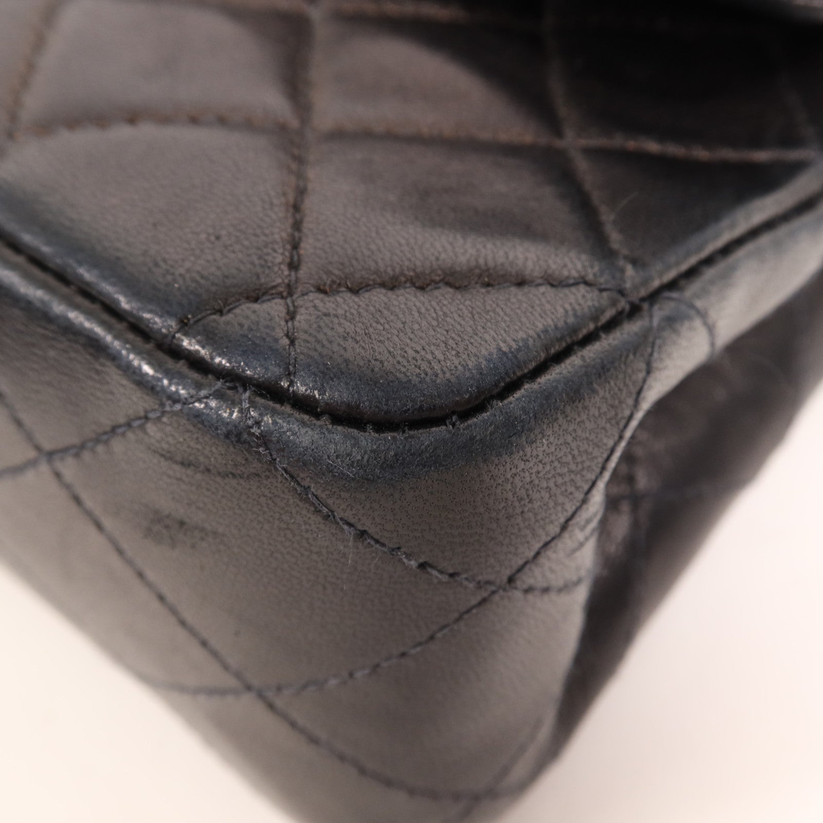 CHANEL 羊皮皮革Vintage Classic 11.12金扣鏈帶肩背袋