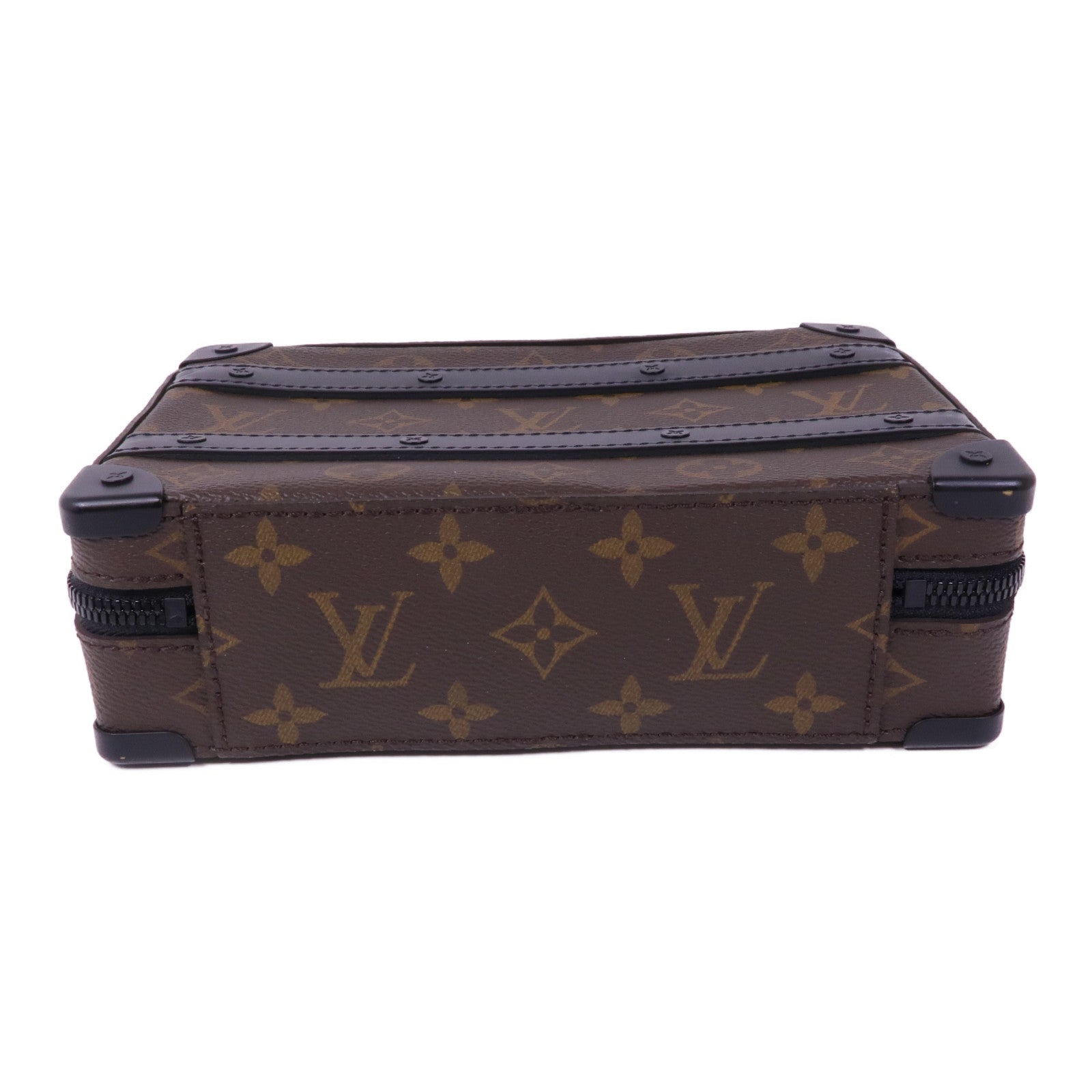 LOUIS VUITTON Monogram Macassar Handle Soft Truck手挽肩背兩用袋