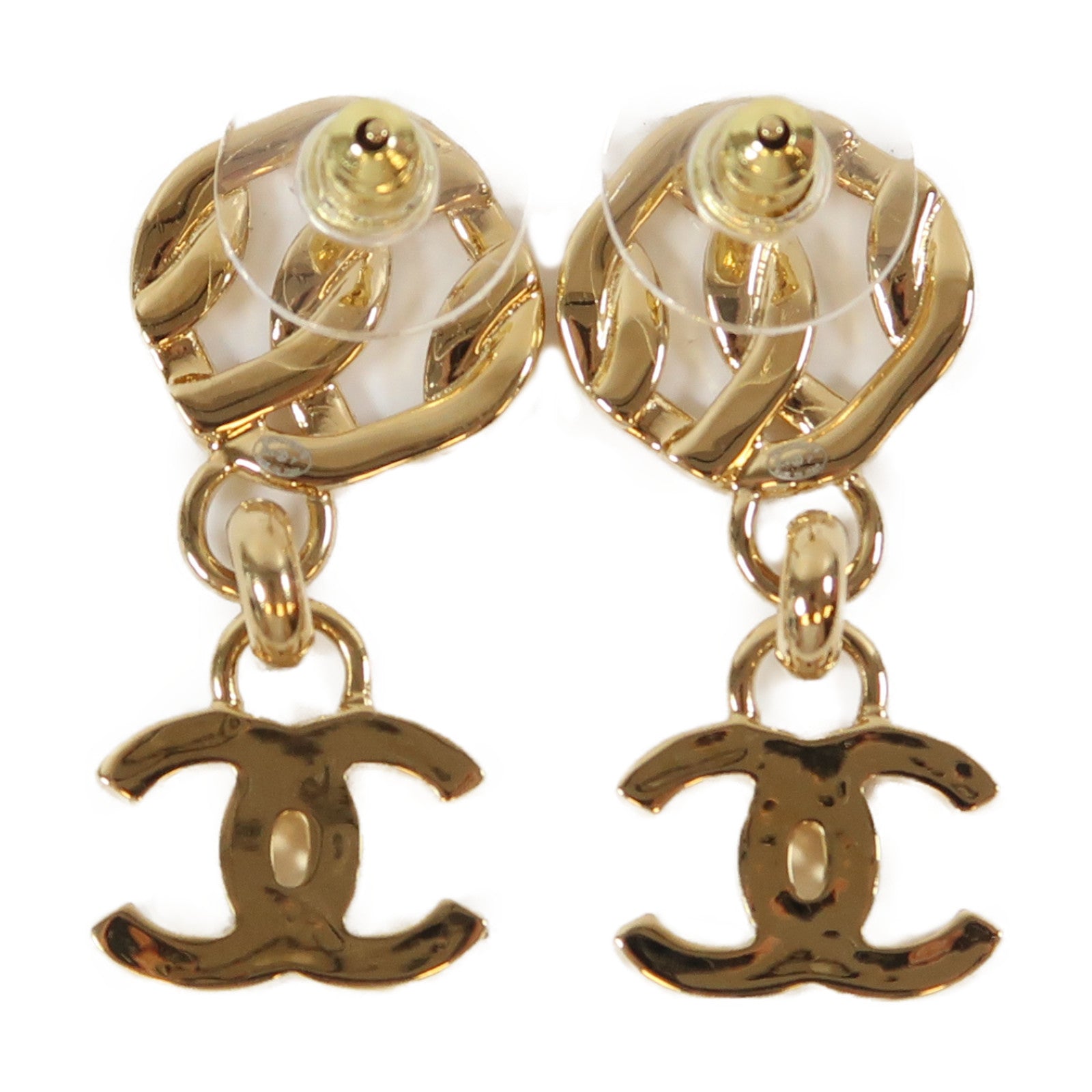 CHANEL 金屬Earrings耳環金色