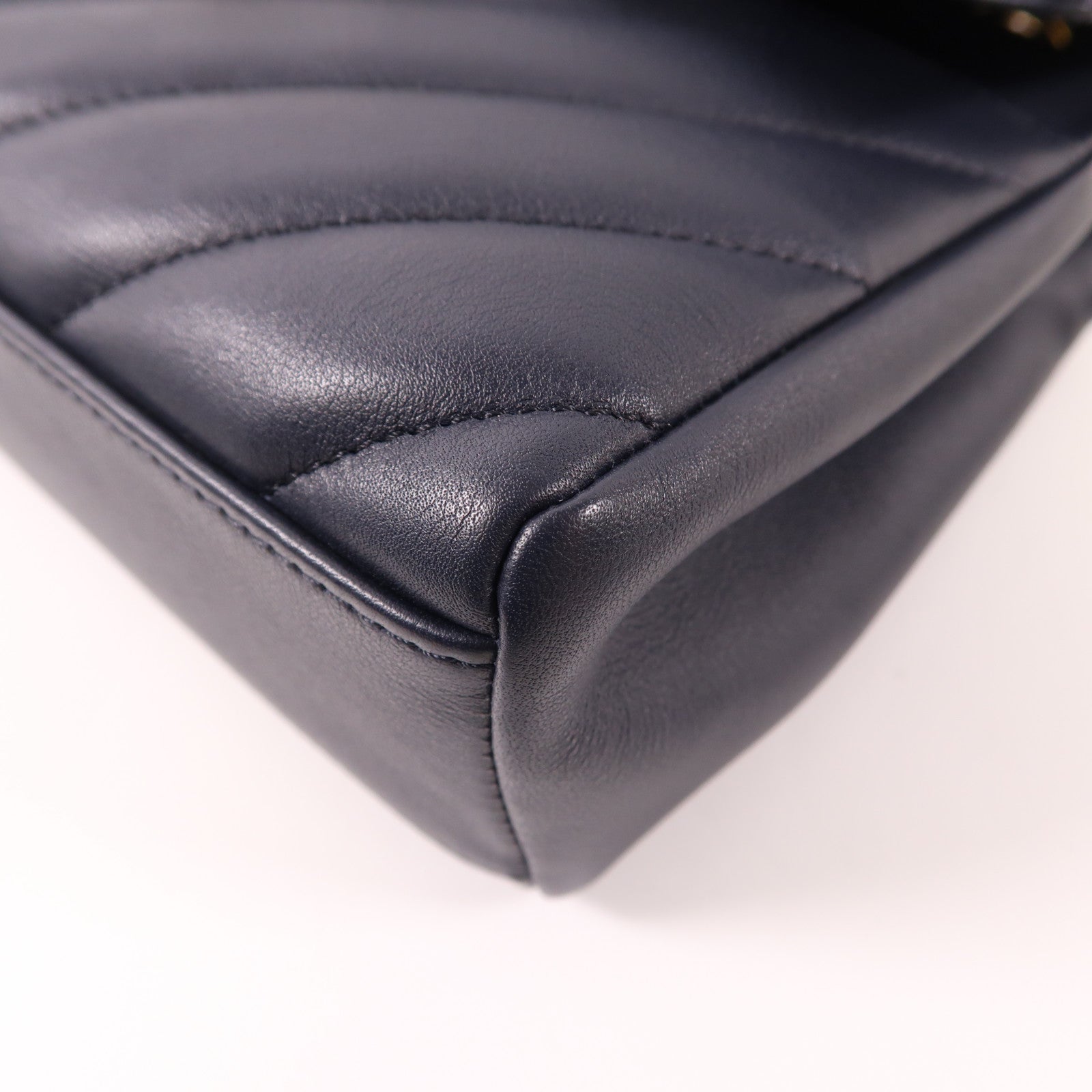 CHANEL 牛皮皮革Shoulder Bag金扣鏈帶手挽肩背兩用袋