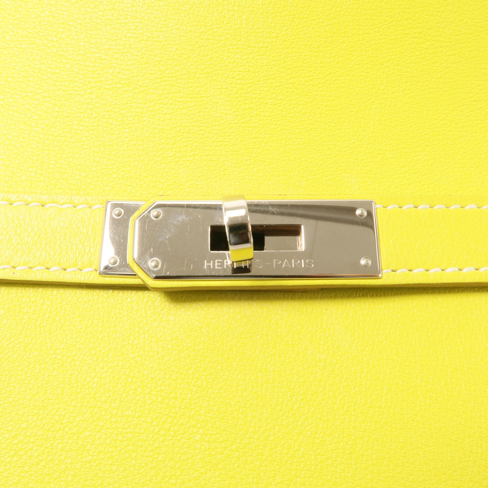 HERMES Swift皮革Jypsiere 28肩背袋Lime