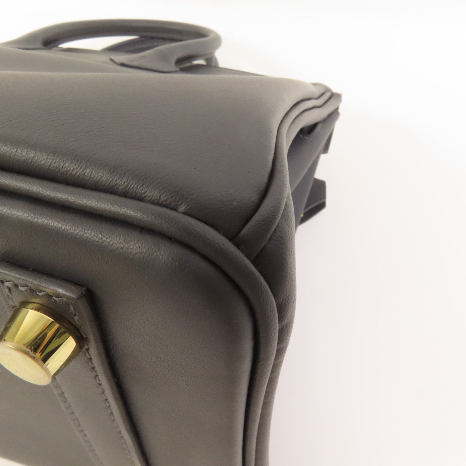HERMES Swift皮革Birkin 25金扣手挽袋Ardoise