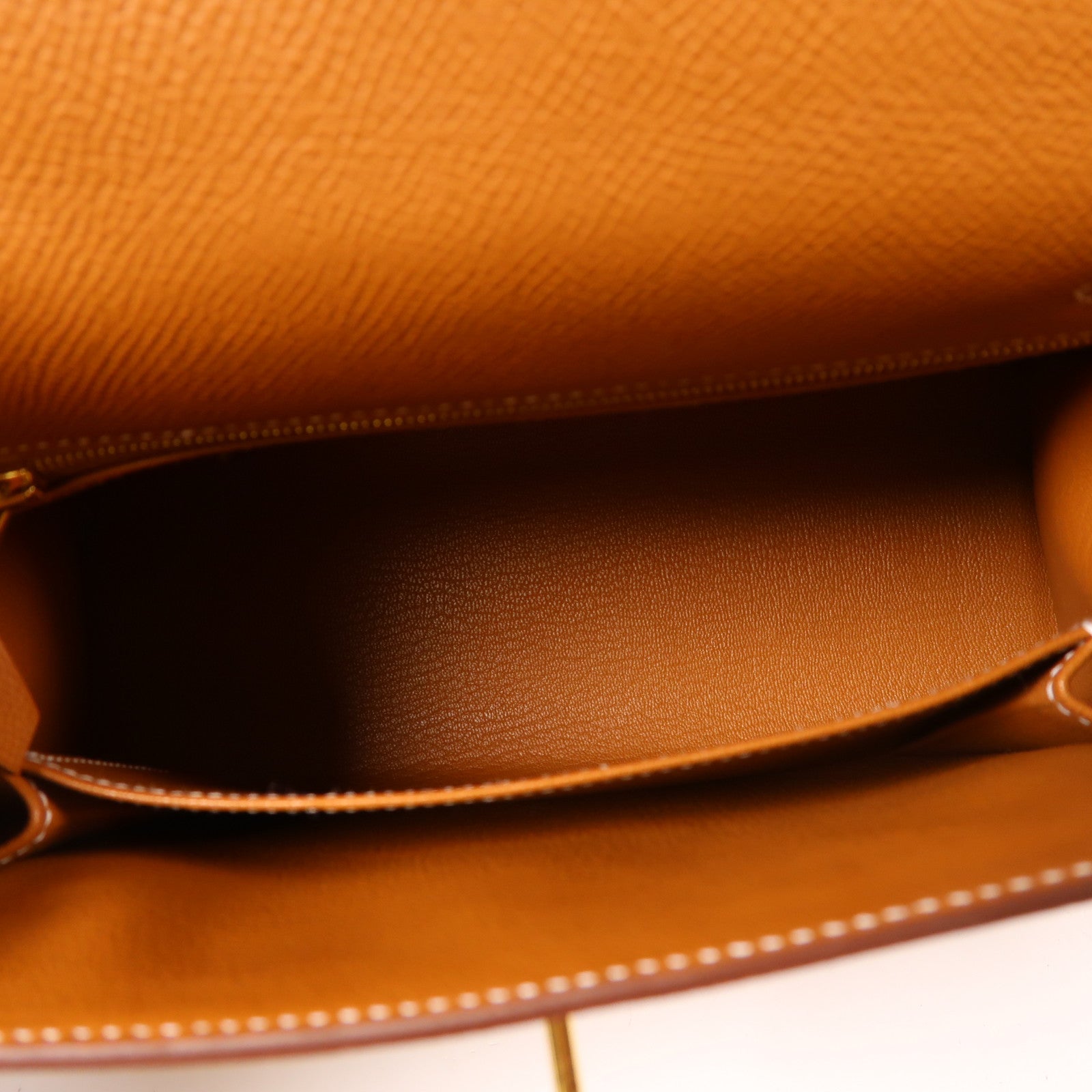 HERMES Epsom皮革Kelly 25金扣手挽肩背兩用袋金色