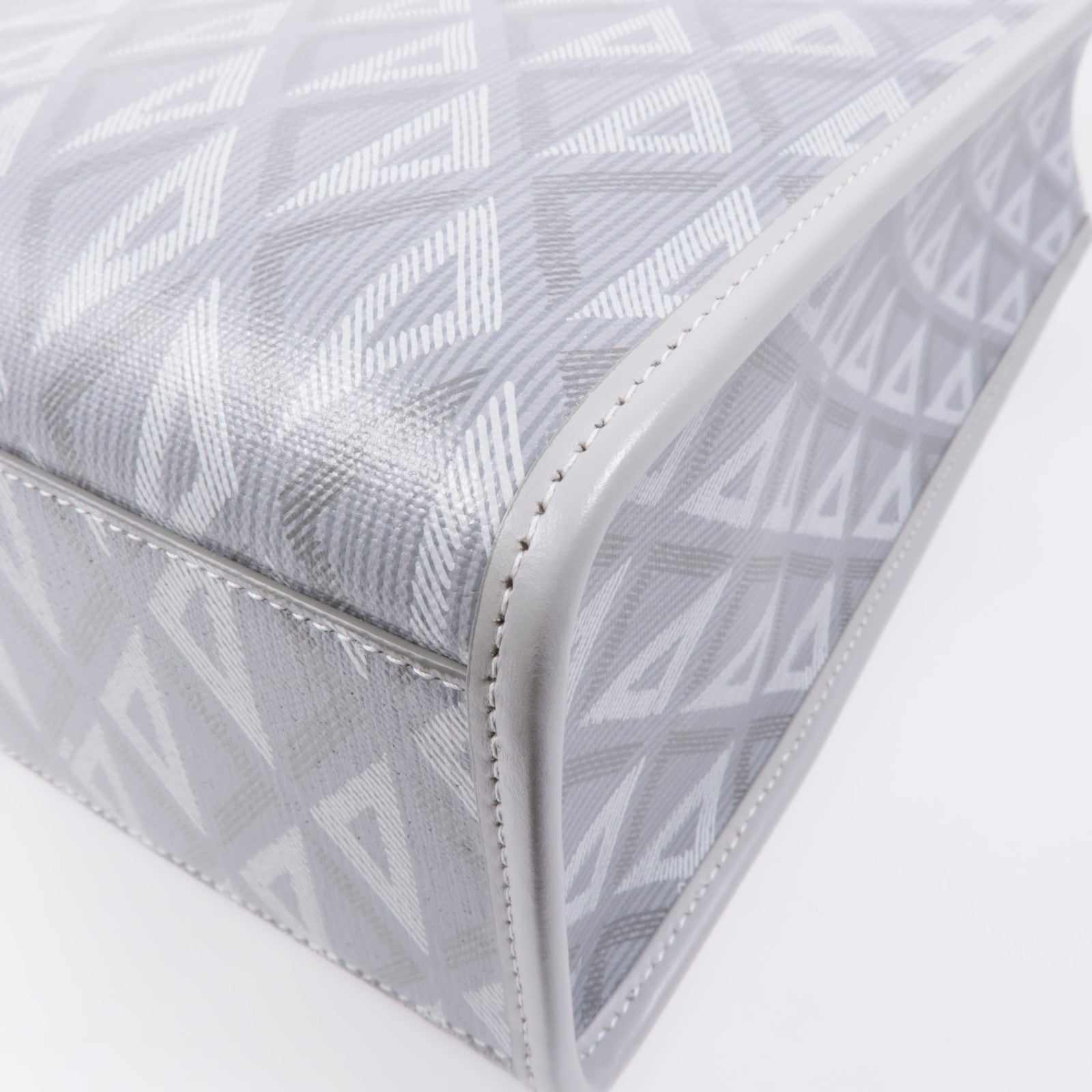 Dior 塗層帆布Shoulder Tote銀扣肩背袋/手挽袋