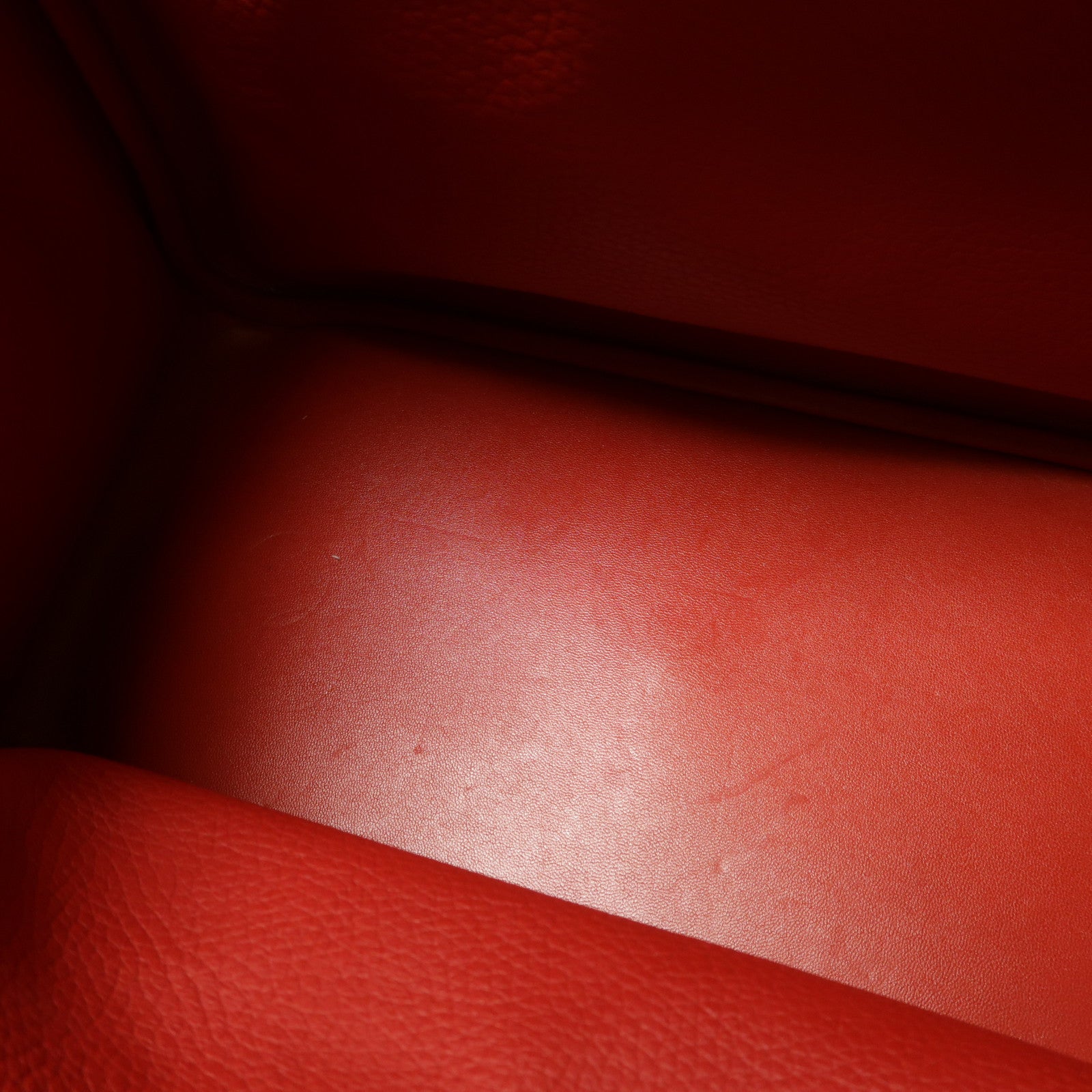 HERMES Clemence皮革Lindy 34銀扣手挽肩背兩用袋Rouge Casaqe