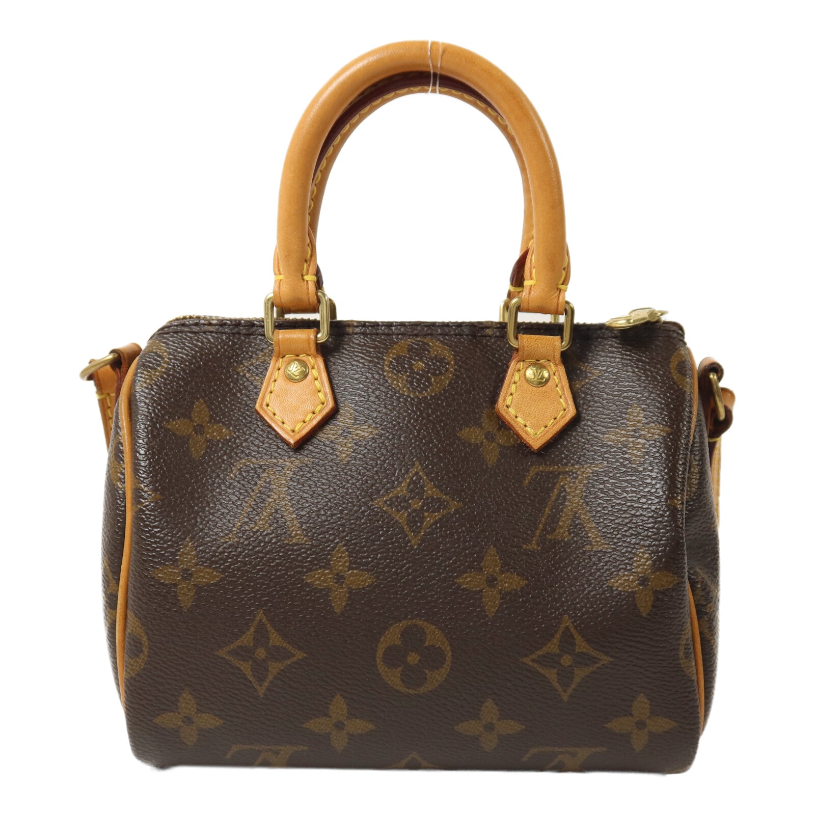LOUIS VUITTON Monogram Nano Speedy手挽肩背兩用袋