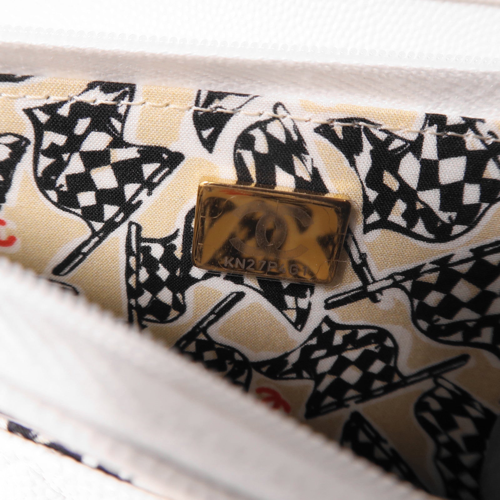 CHANEL 牛皮皮革WOC Wallet On Chain金扣鏈帶肩背袋