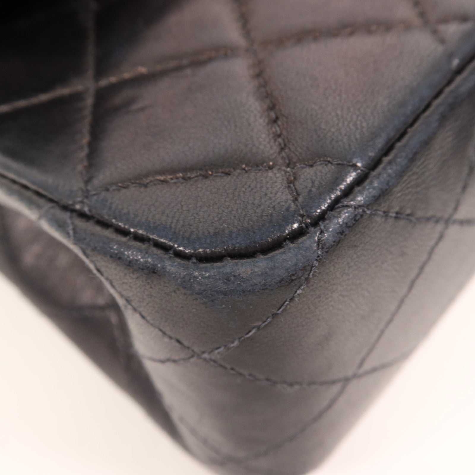 CHANEL 羊皮皮革Vintage Classic 11.12金扣鏈帶肩背袋