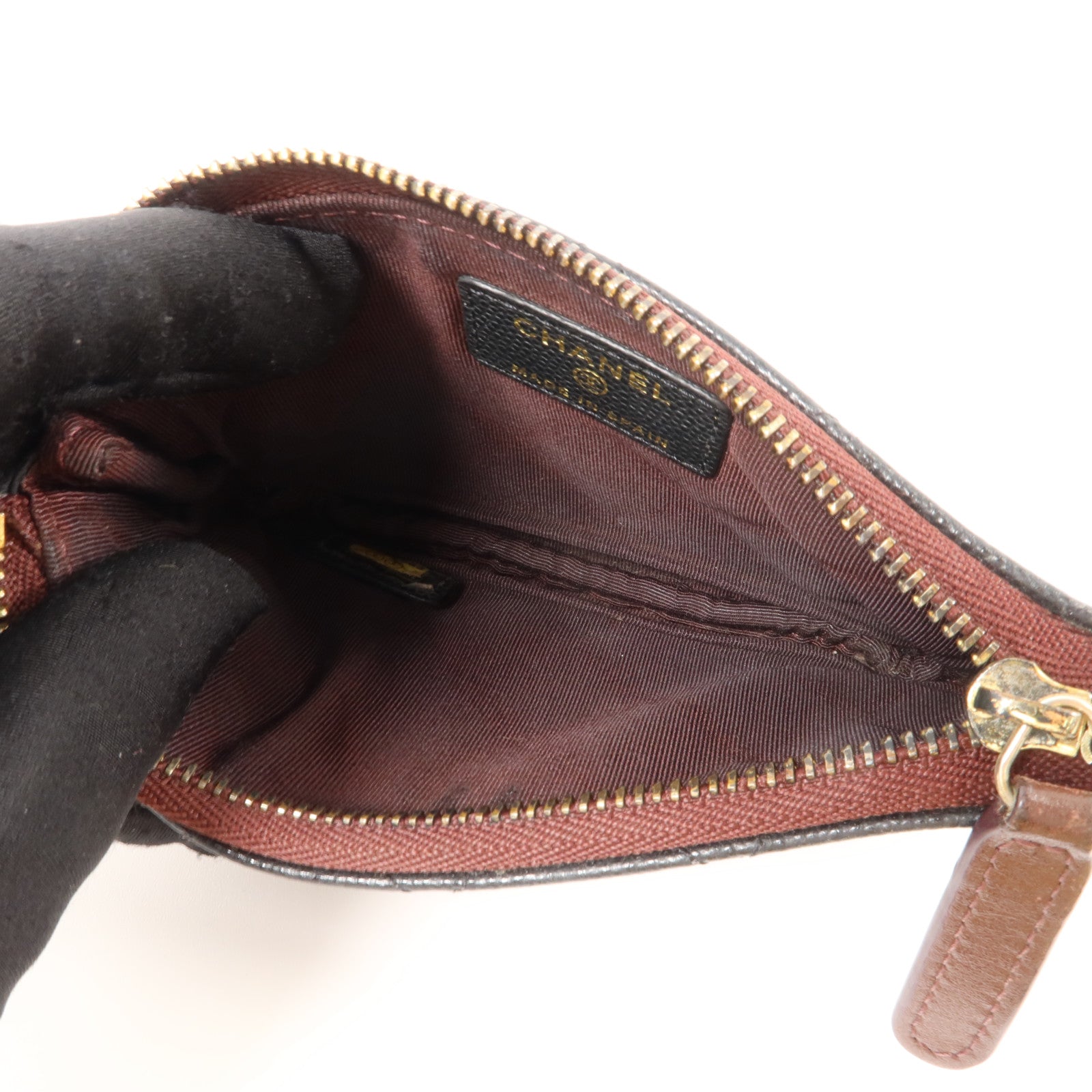 CHANEL 牛皮皮革Classic Small Zipper Pouch