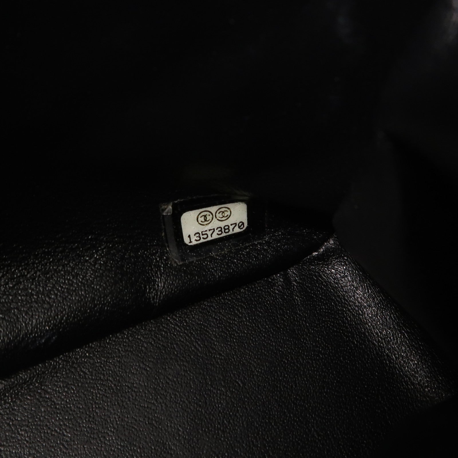 CHANEL 牛皮皮革Large Classic銀扣鏈帶肩背袋