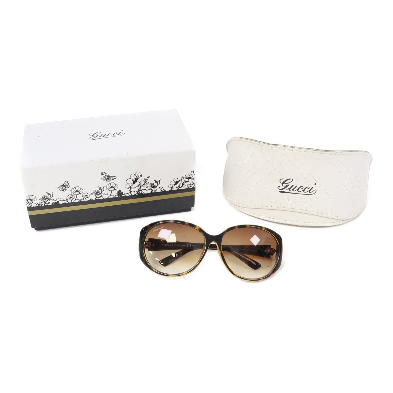 GUCCI PVC Sunglasses太陽眼鏡啡色