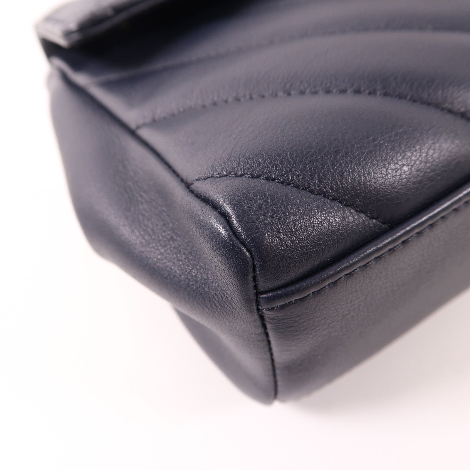 CHANEL 牛皮皮革Shoulder Bag金扣鏈帶手挽肩背兩用袋
