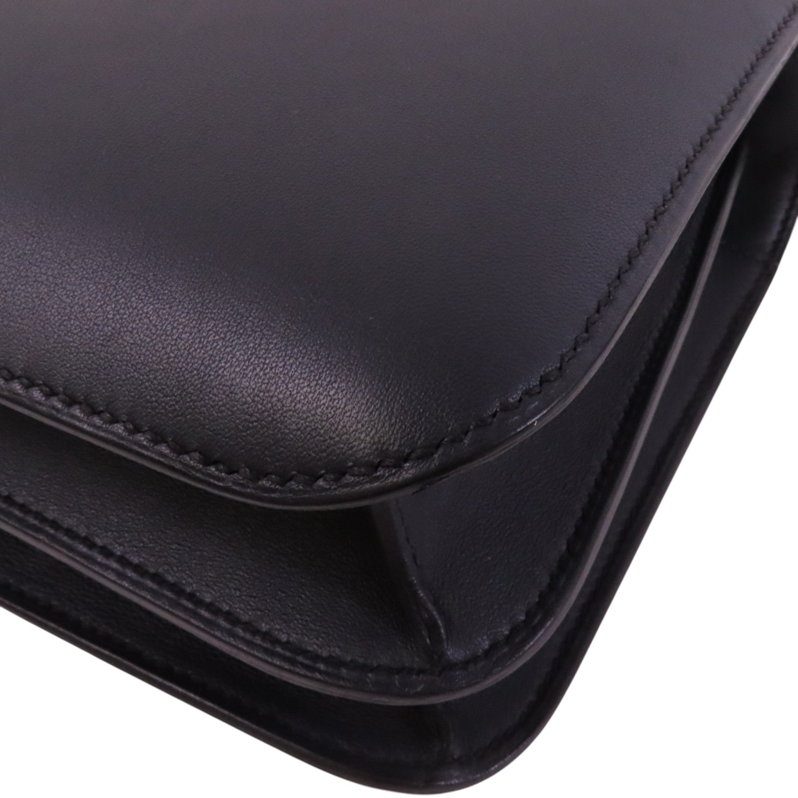 HERMES Evercolor皮革Constance 24金扣肩背袋