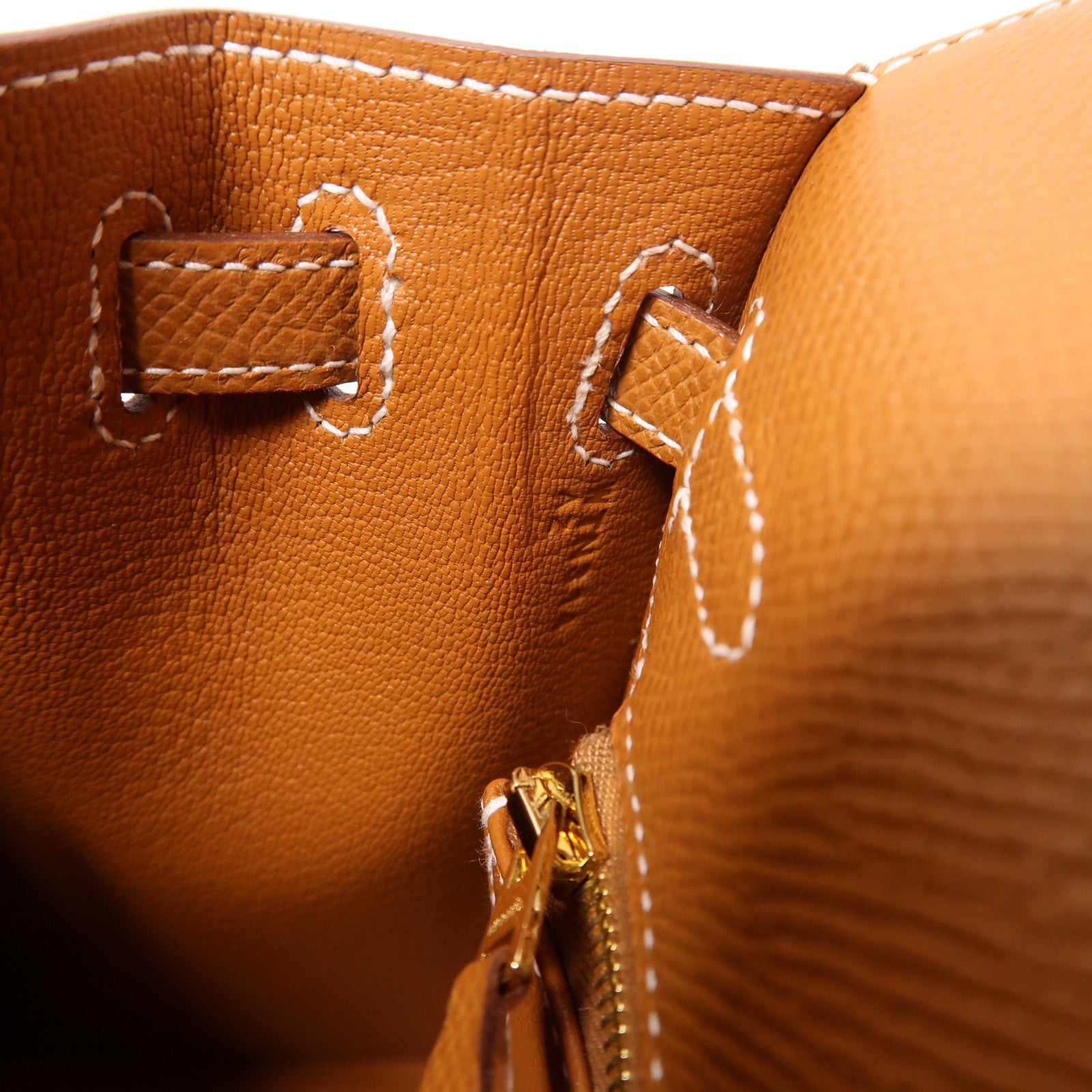 HERMES Epsom皮革Kelly 25金扣手挽肩背兩用袋金色