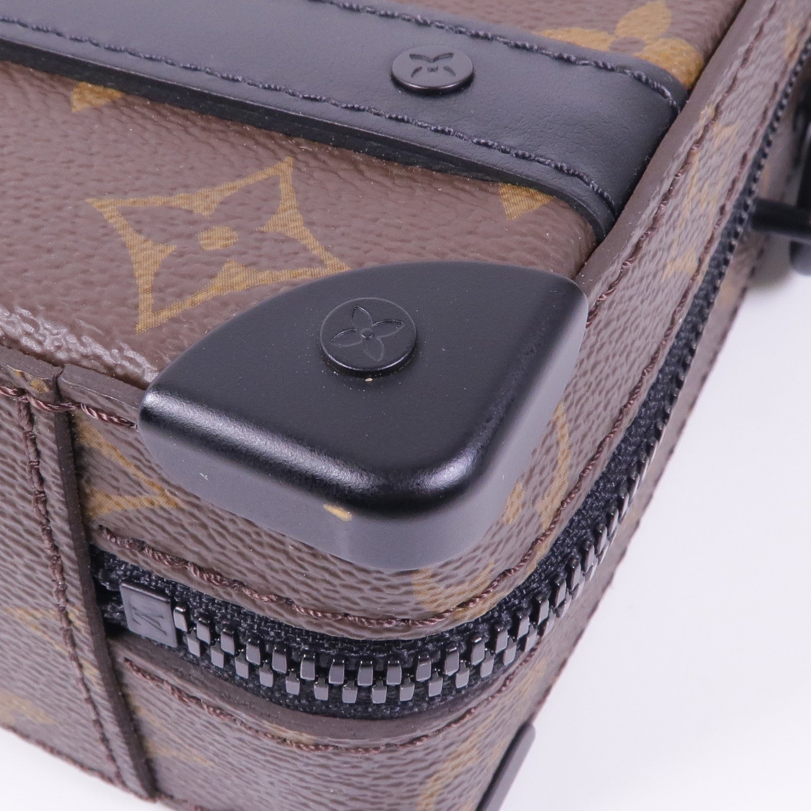 LOUIS VUITTON Monogram Macassar Handle Soft Truck手挽肩背兩用袋