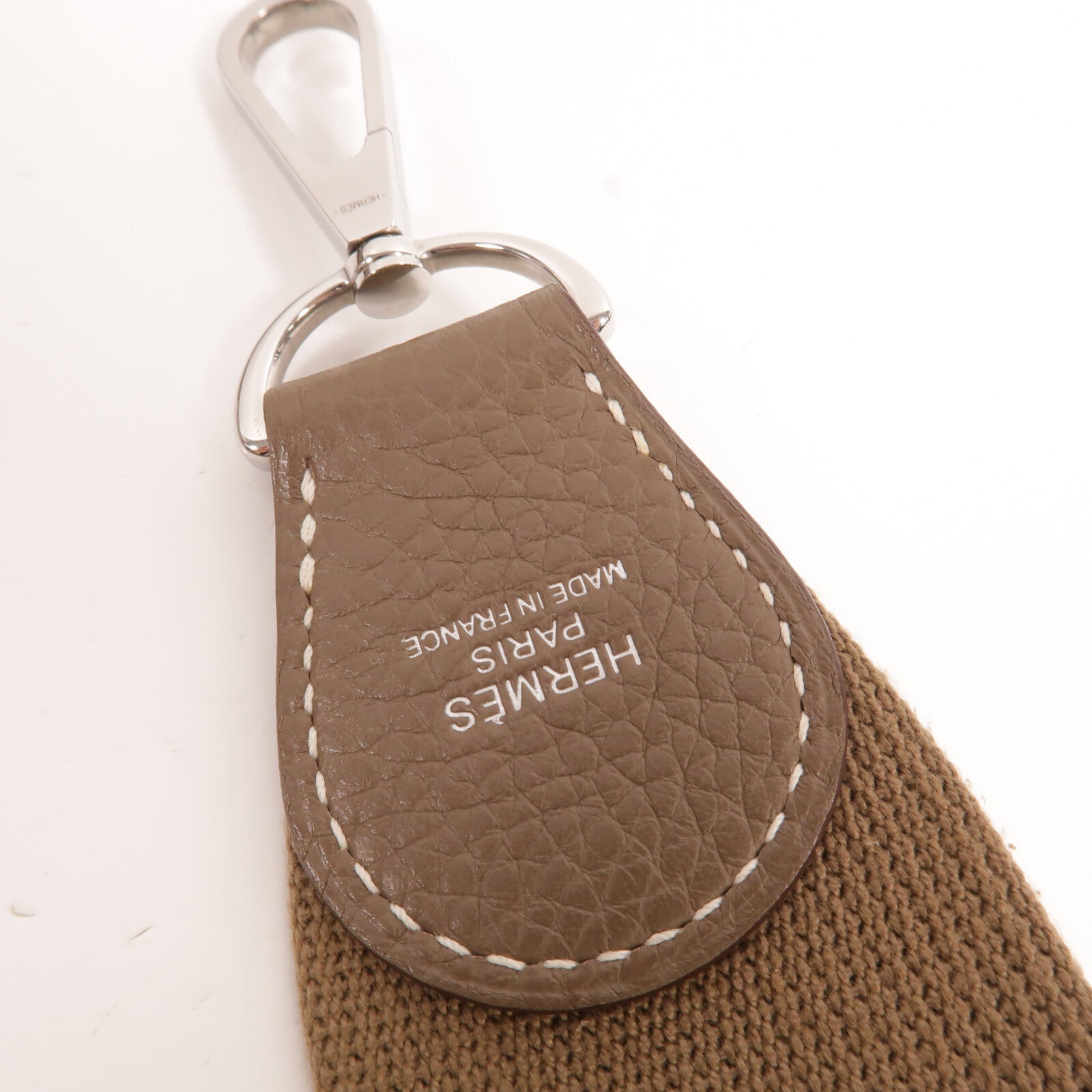 HERMES Clemence皮革Evelyne PM 肩背袋Etoupe