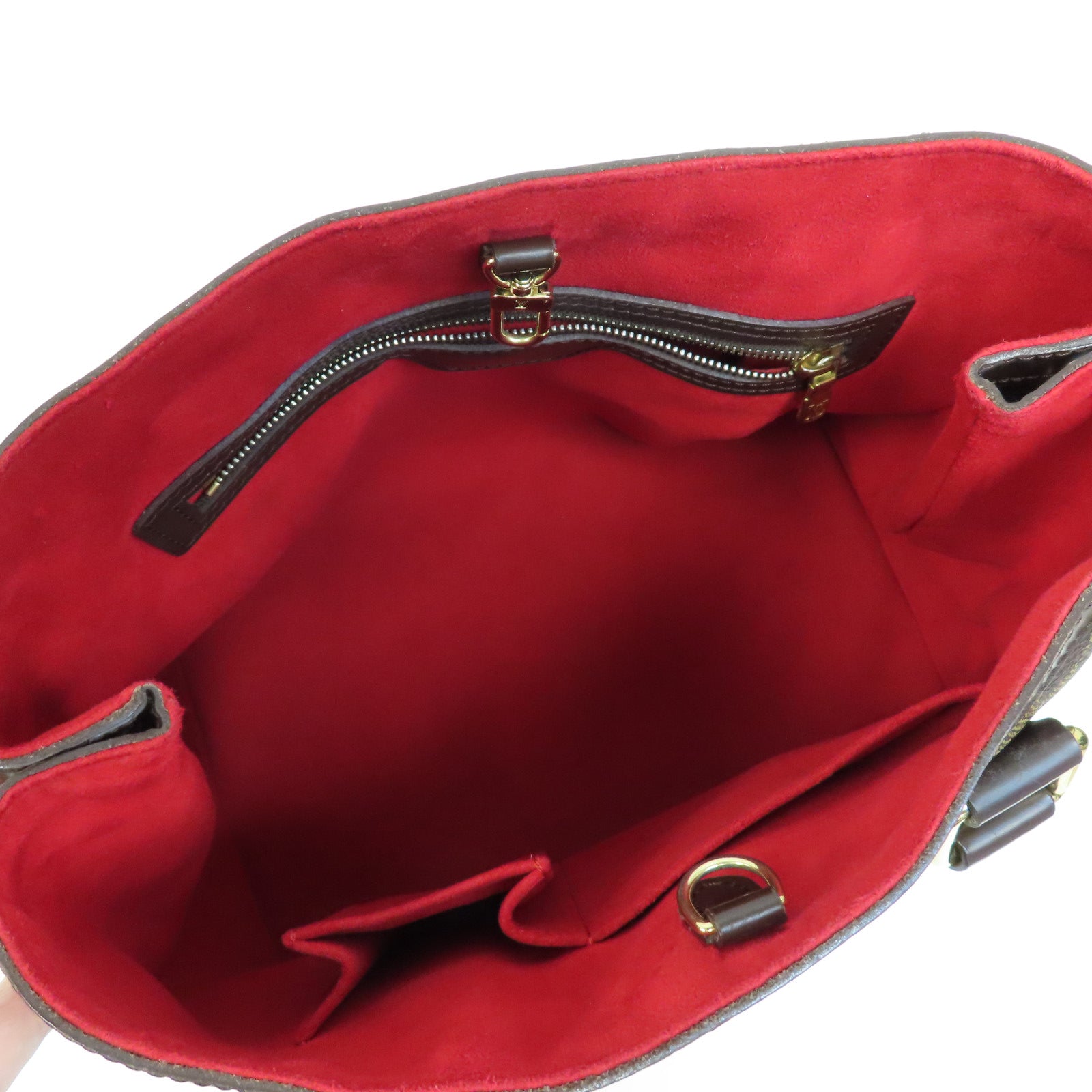 LOUIS VUITTON 【激減優惠】Damier Hampstead PM金扣手挽袋啡色