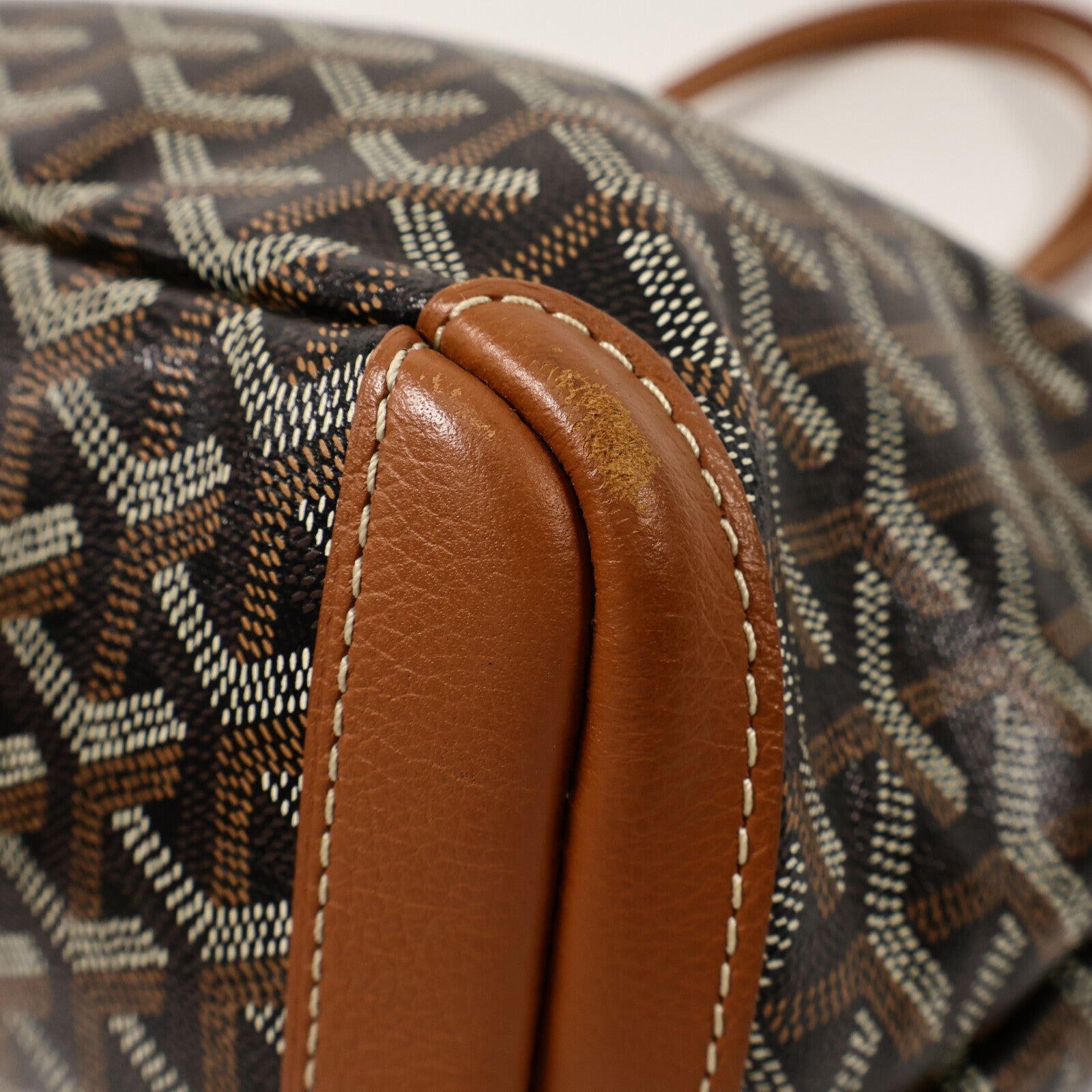 GOYARD 牛皮皮革/塗層帆布Artois PM手挽袋