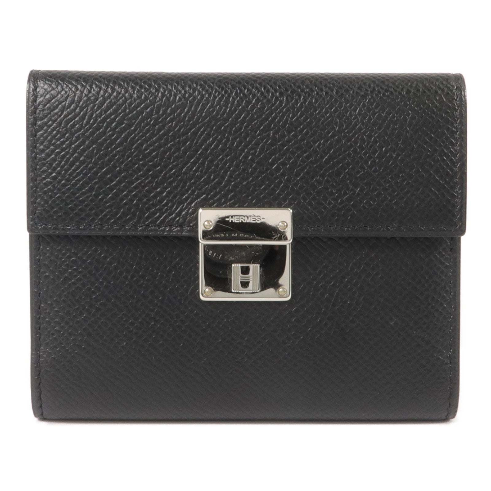 HERMES Epsom皮革Clic 16 Card Holder卡片套Noir