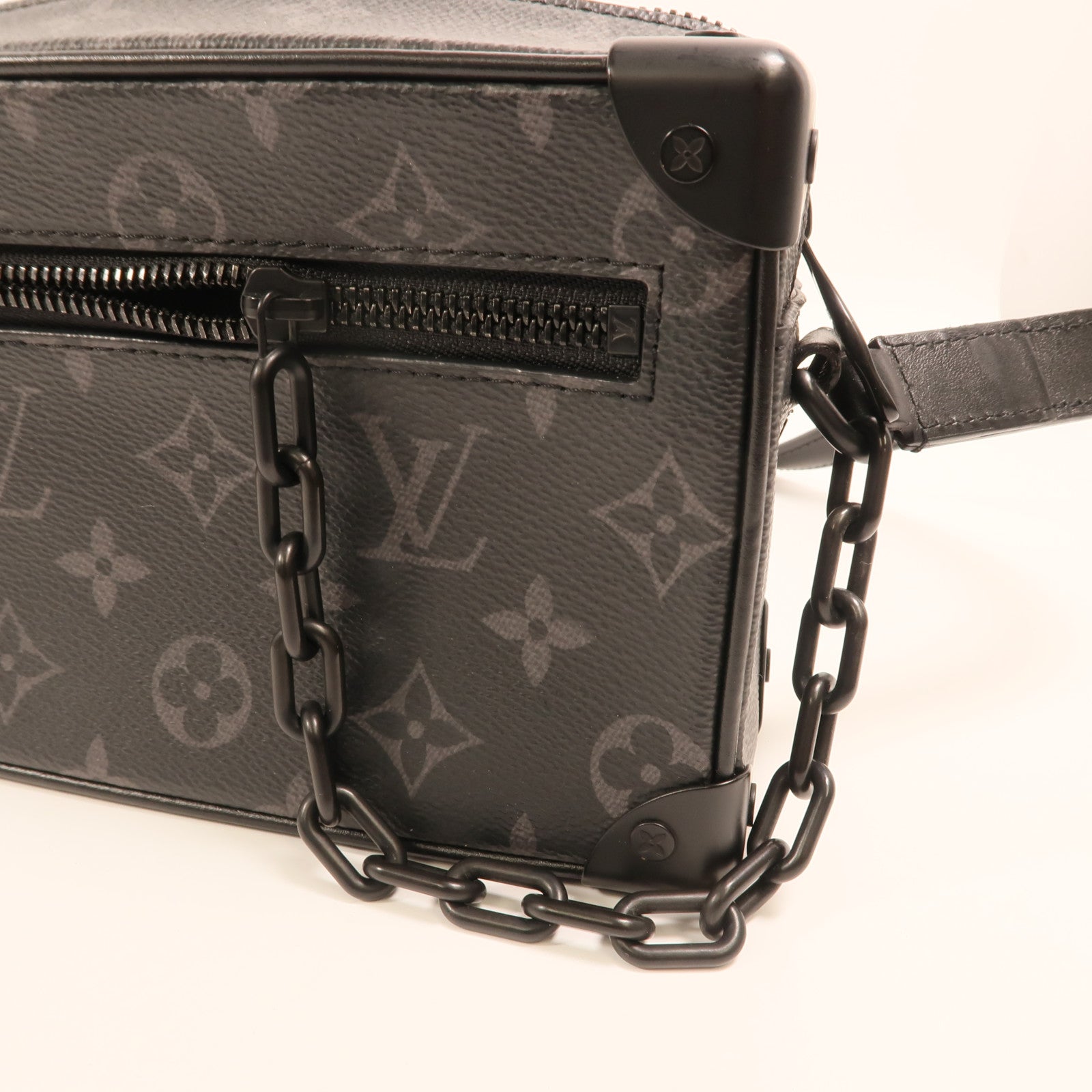 LOUIS VUITTON Monogram Eclipse Mini Soft Trunk肩背袋