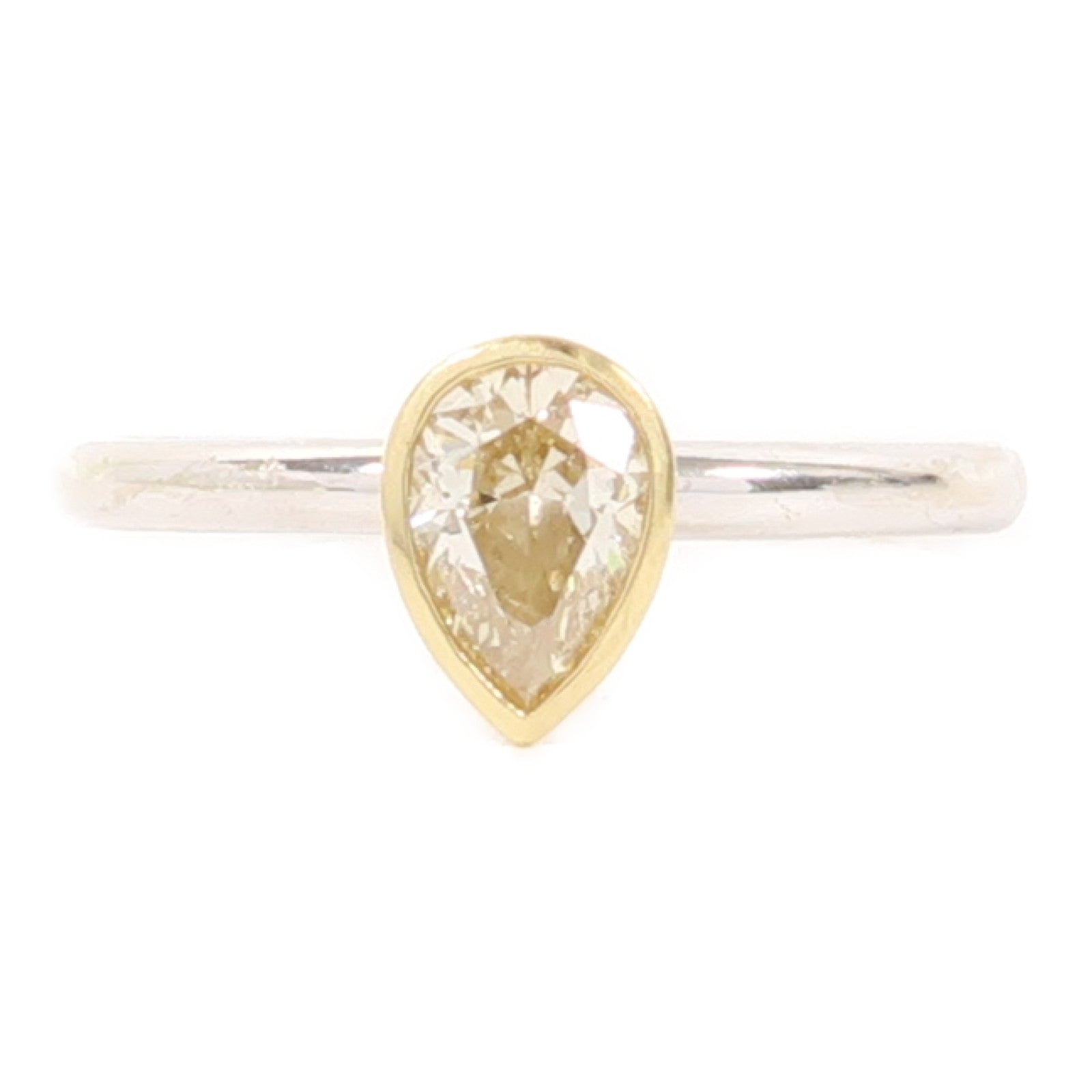 JEWELRY 【激減優惠】18K白金/18K黃金Diamond 2.6g0.61ct鑽石戒指US#6.75