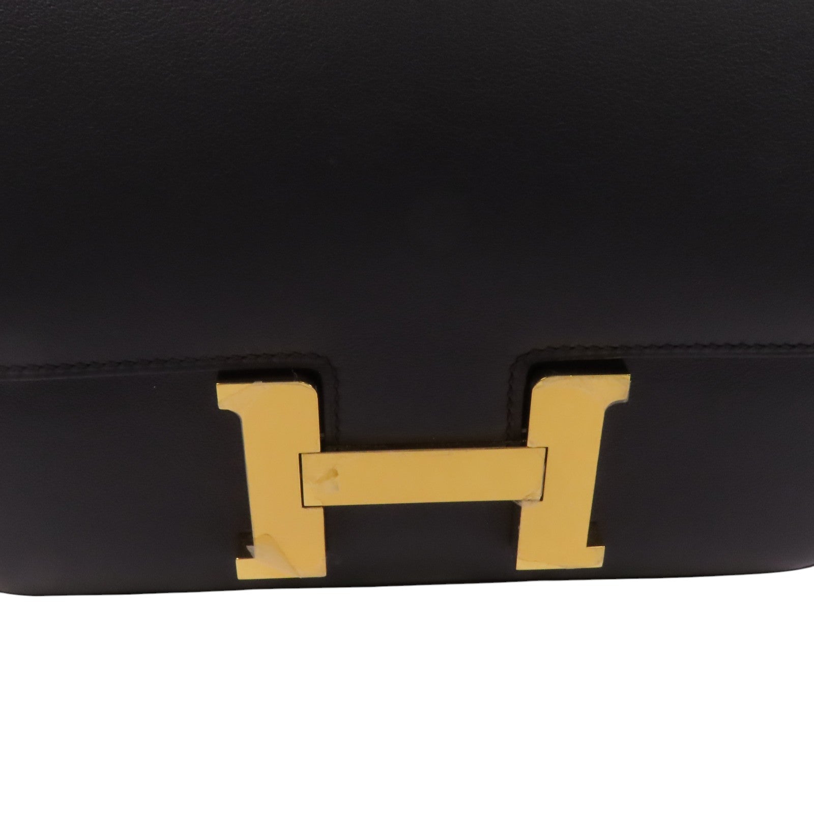 HERMES Evercolor皮革Constance 24金扣肩背袋