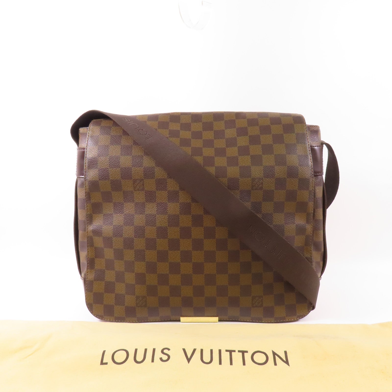 LOUIS VUITTON Damier Bastille金扣肩背袋