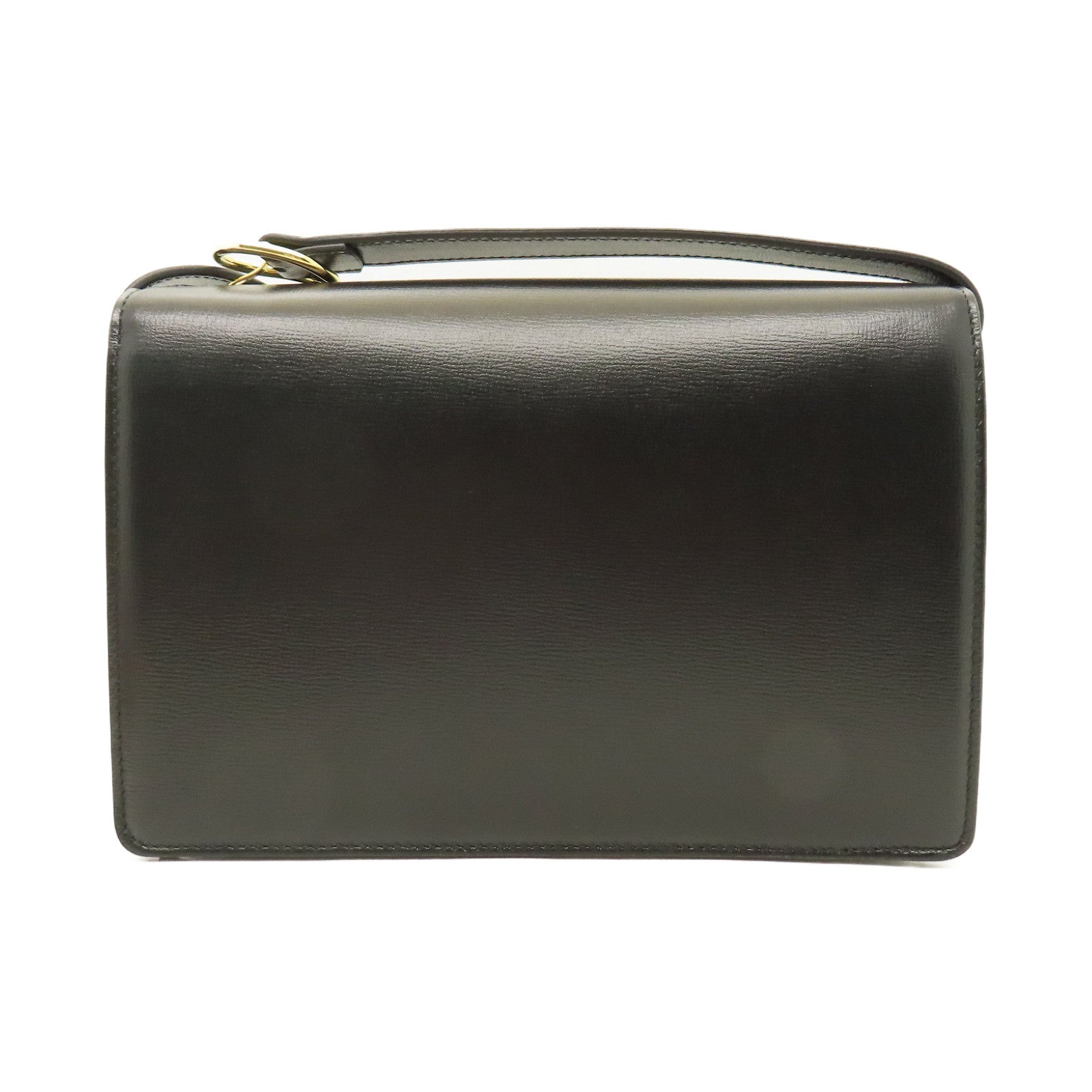GUCCI 【清倉大減價】牛皮皮革Shoulder Bag金扣肩背袋黑色