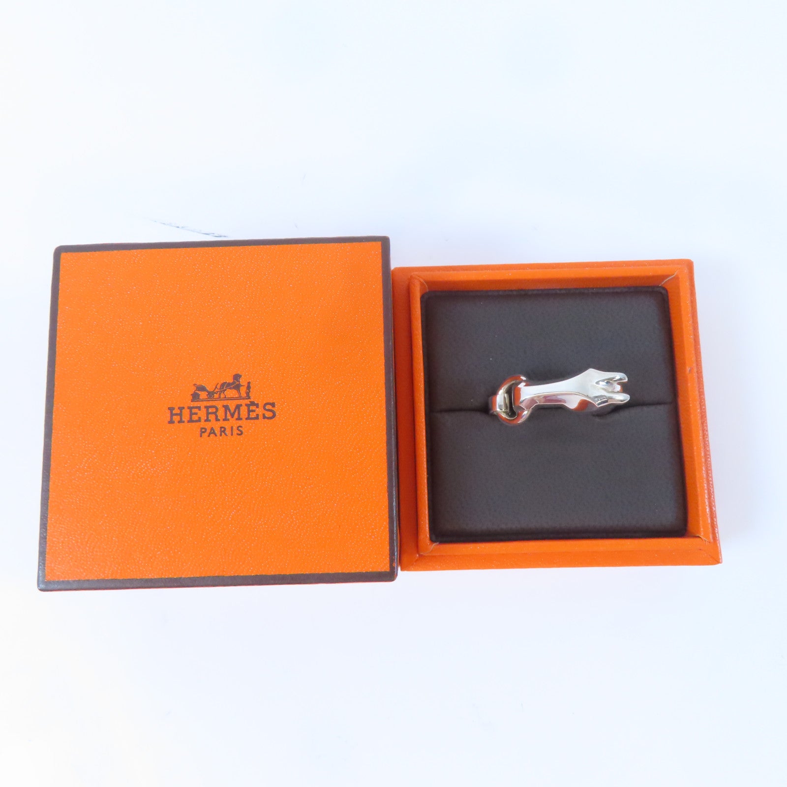 HERMES 925純銀Galop Ring戒指US#8.75