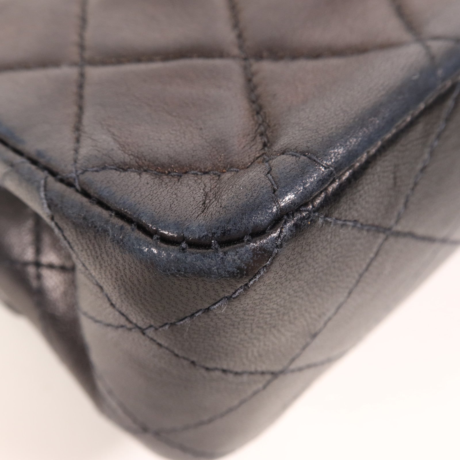 CHANEL 羊皮皮革Vintage Classic 11.12金扣鏈帶肩背袋