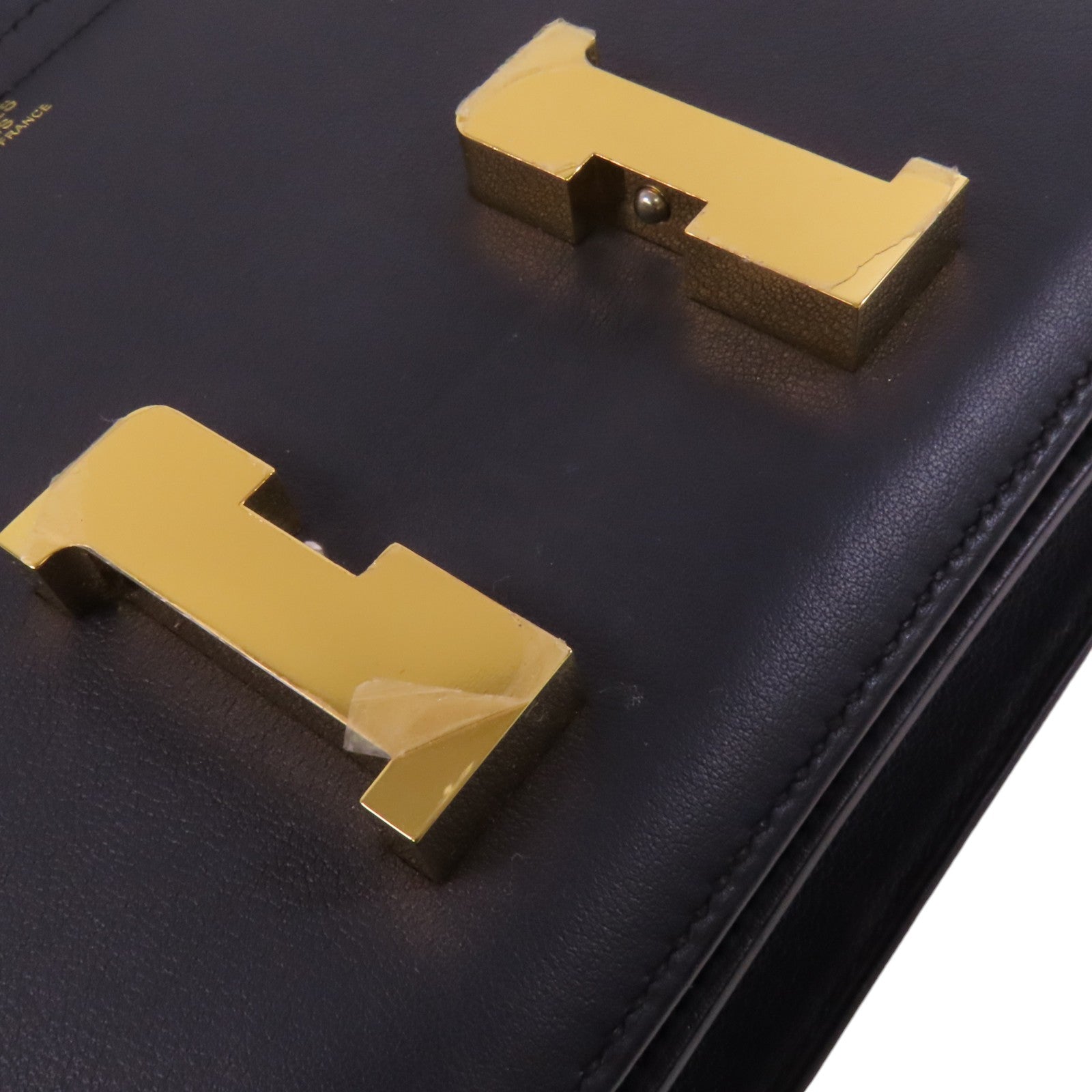 HERMES Evercolor皮革Constance 24金扣肩背袋