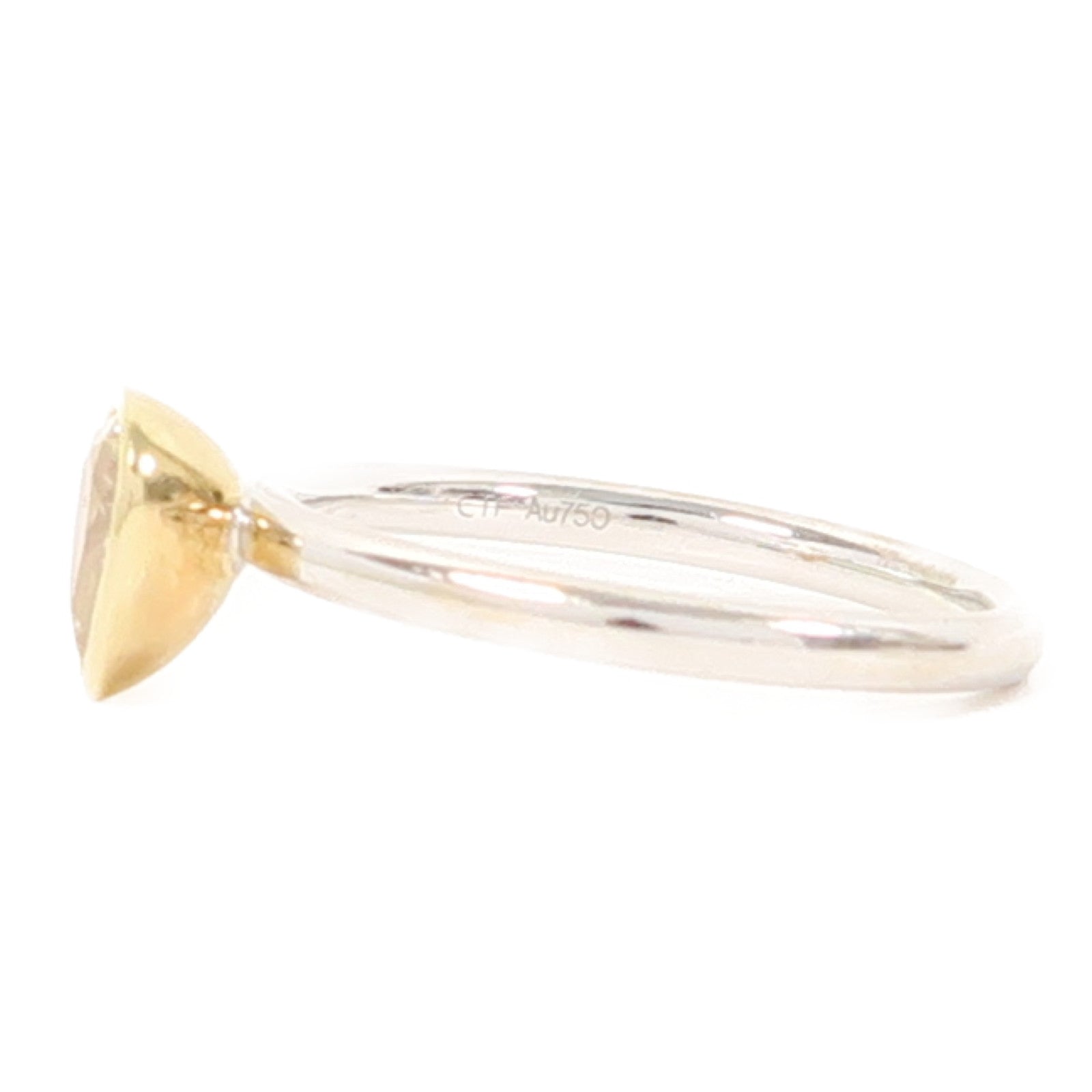 JEWELRY 【激減優惠】18K白金/18K黃金Diamond 2.6g0.61ct鑽石戒指US#6.75