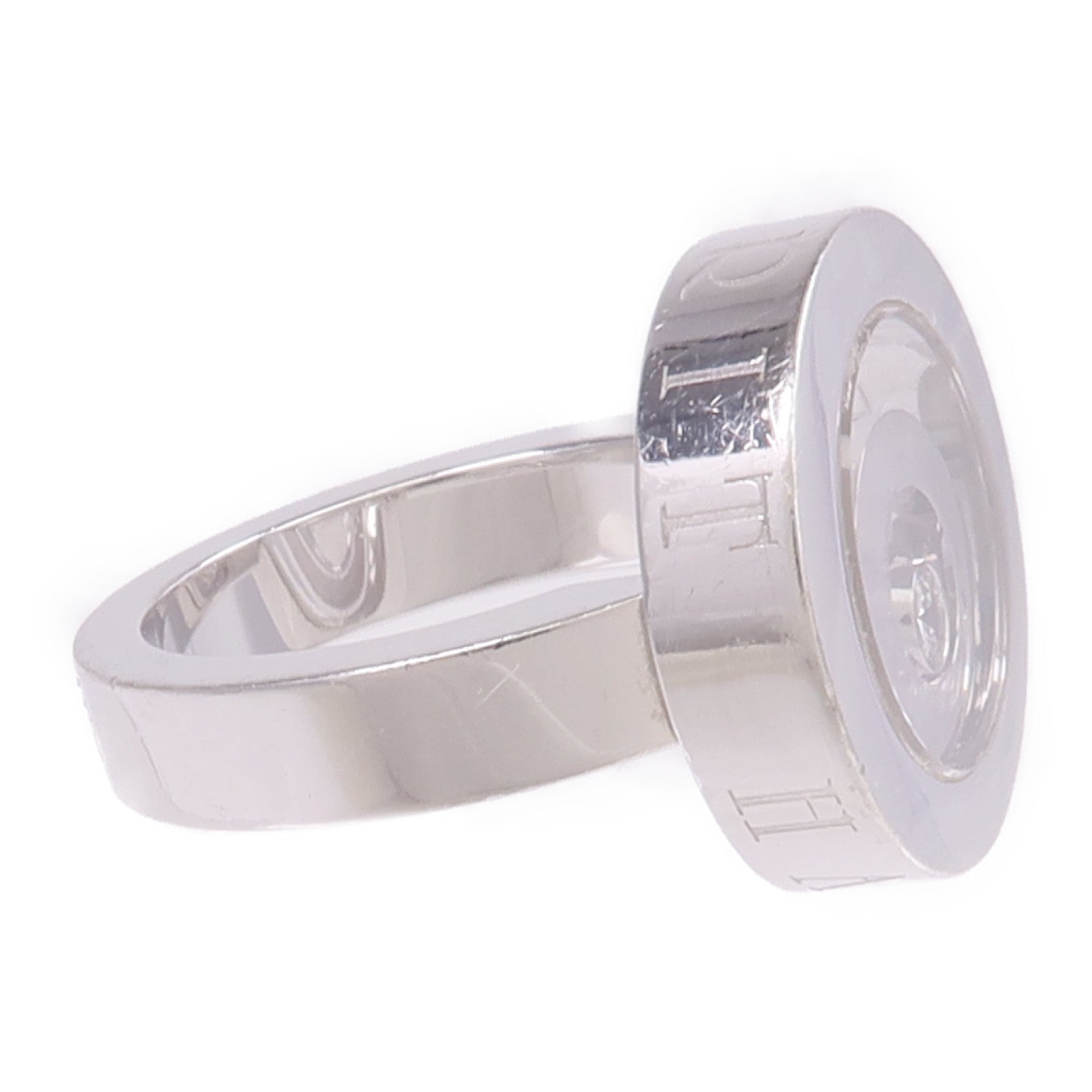Chopard 18K白金Happy Diamond戒指US#6.5