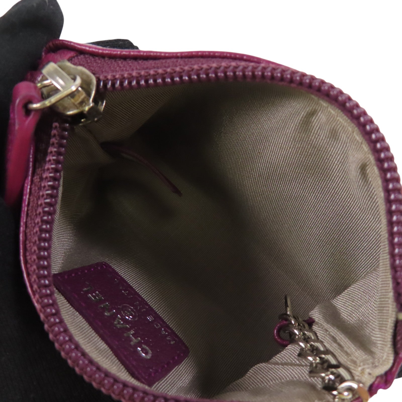CHANEL 牛皮皮革Card Case金扣卡套
