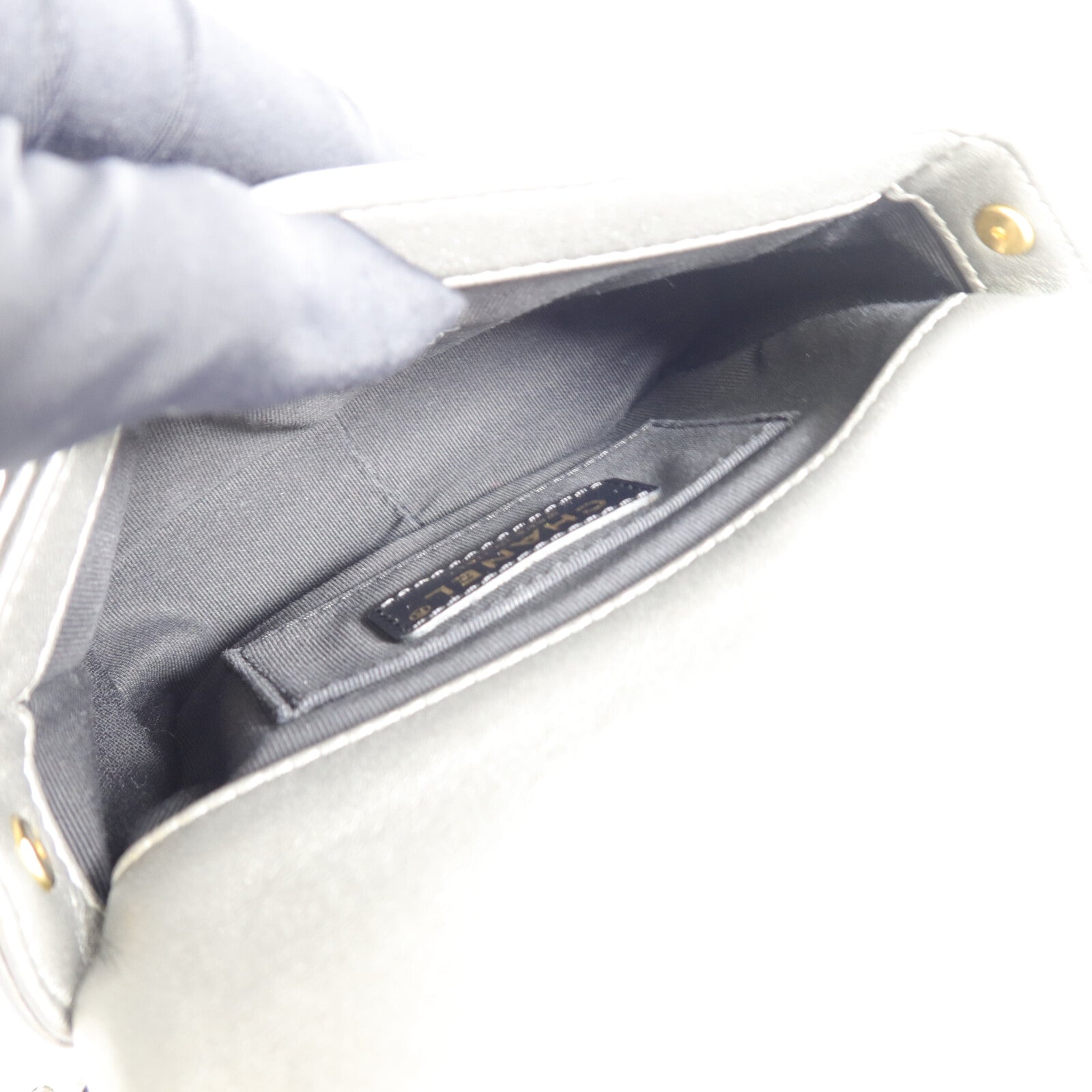 CHANEL 牛皮皮革Chain Shoulder鏈帶肩背袋
