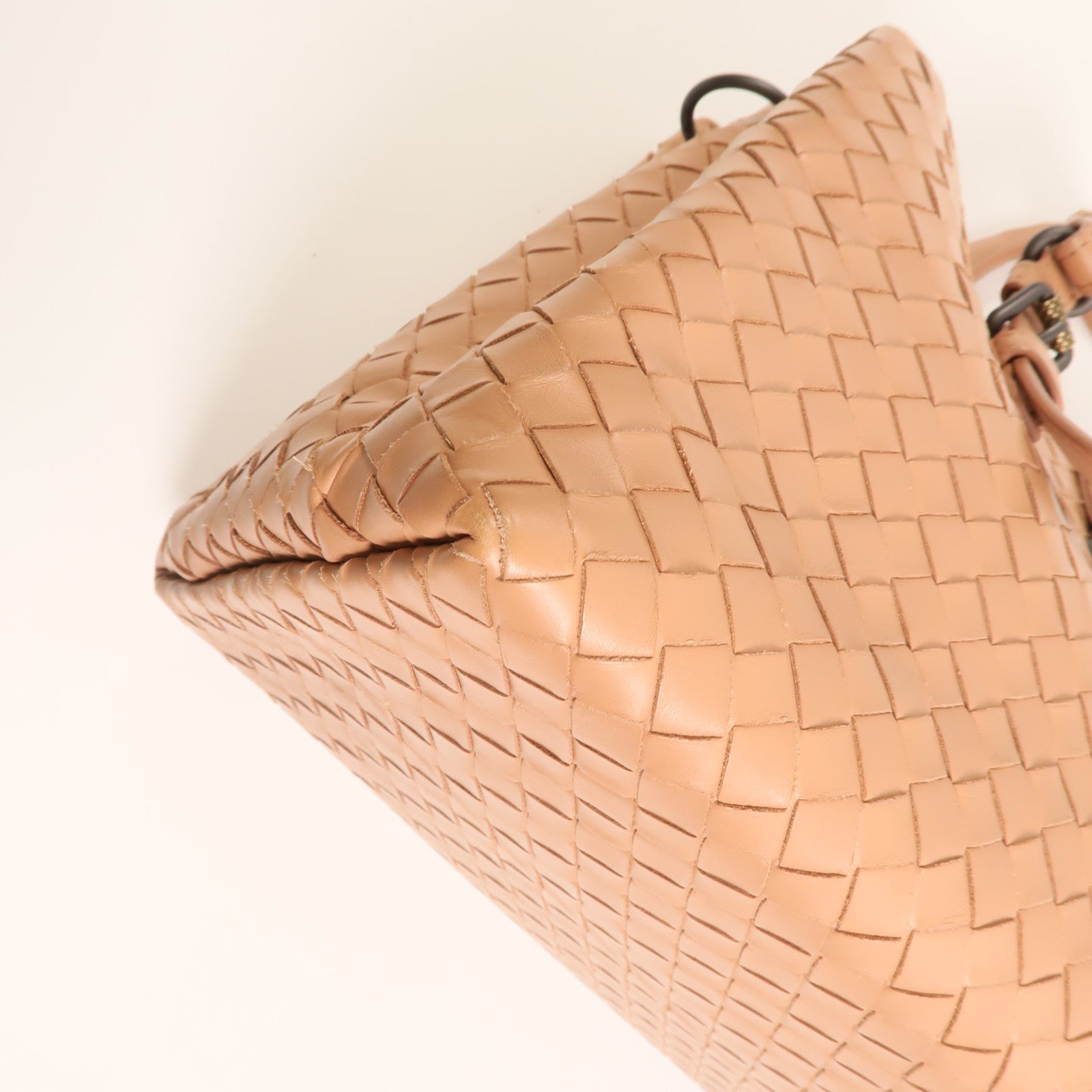 BOTTEGA VENETA 牛皮皮革Intrecciato Roma Small金扣手挽肩背兩用袋