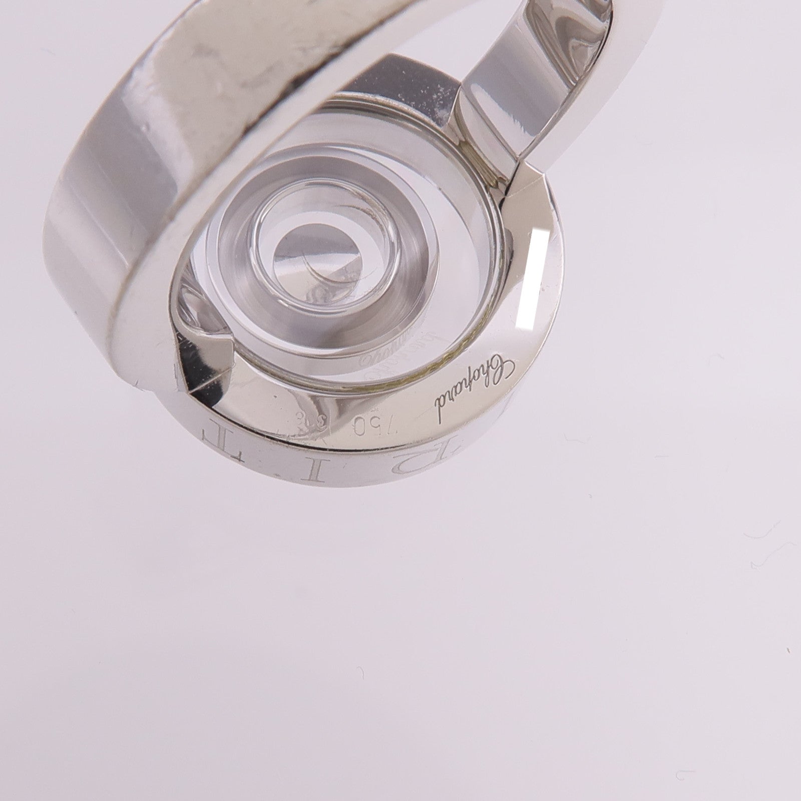 Chopard 18K白金Happy Diamond戒指US#6.5