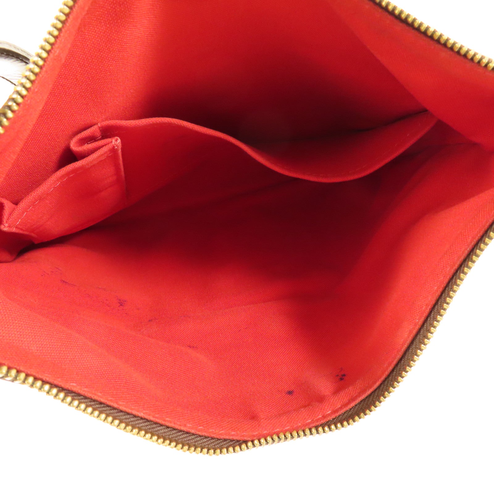 LOUIS VUITTON Damier Bloomsbury PM金扣肩背袋棕色