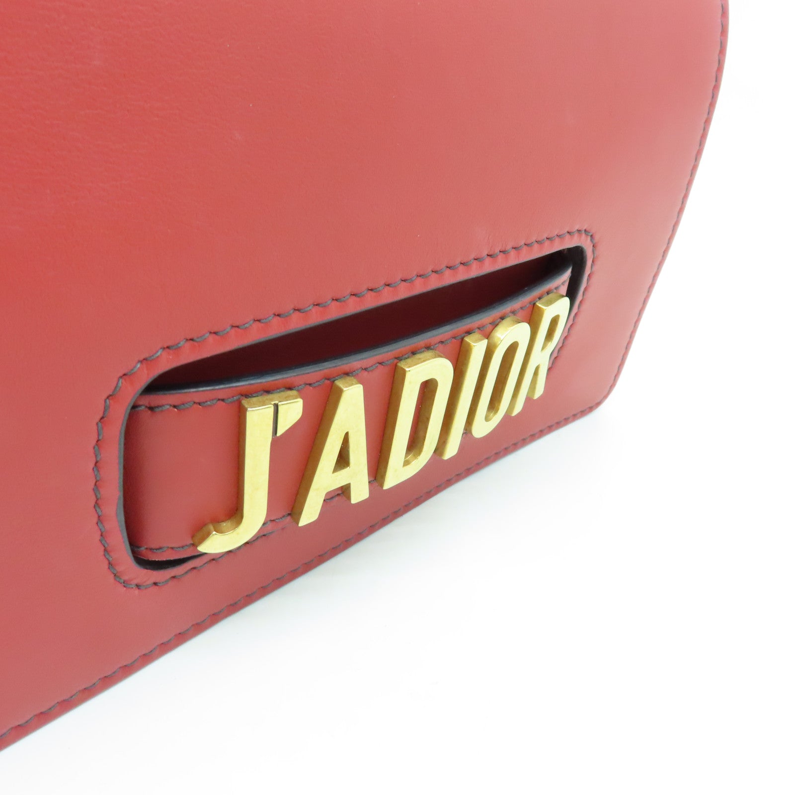 Dior cowhide leather Chain Shoulder Bag gold buckle chain shoulder bag red