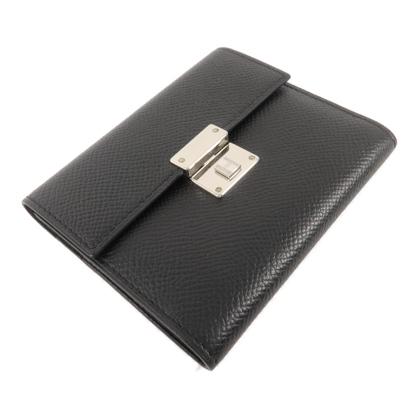 HERMES Epsom皮革Clic 16 Card Holder卡片套Noir