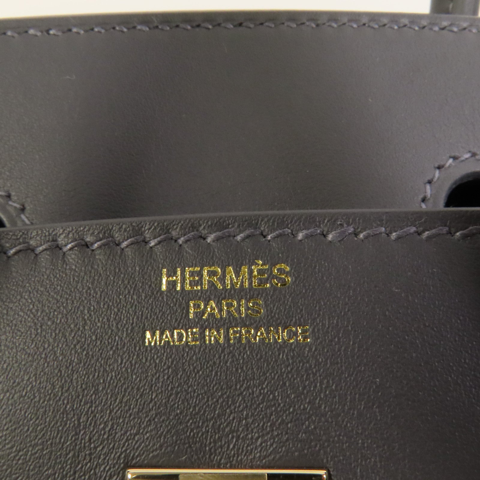 HERMES Swift皮革Birkin 25金扣手挽袋Ardoise
